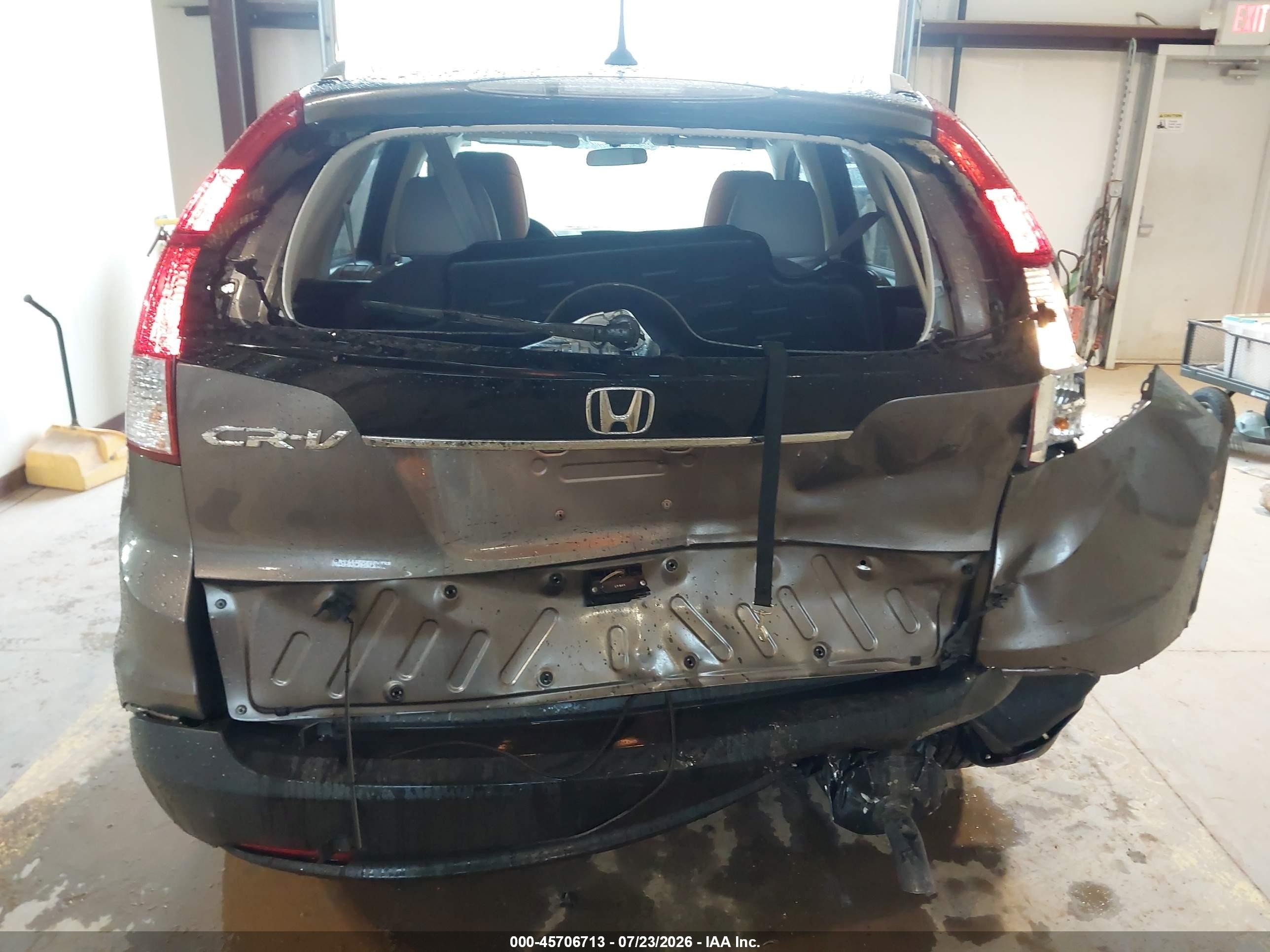 2012 Honda Cr-v Ex-l Серый vin: 5J6RM3H75CL016044