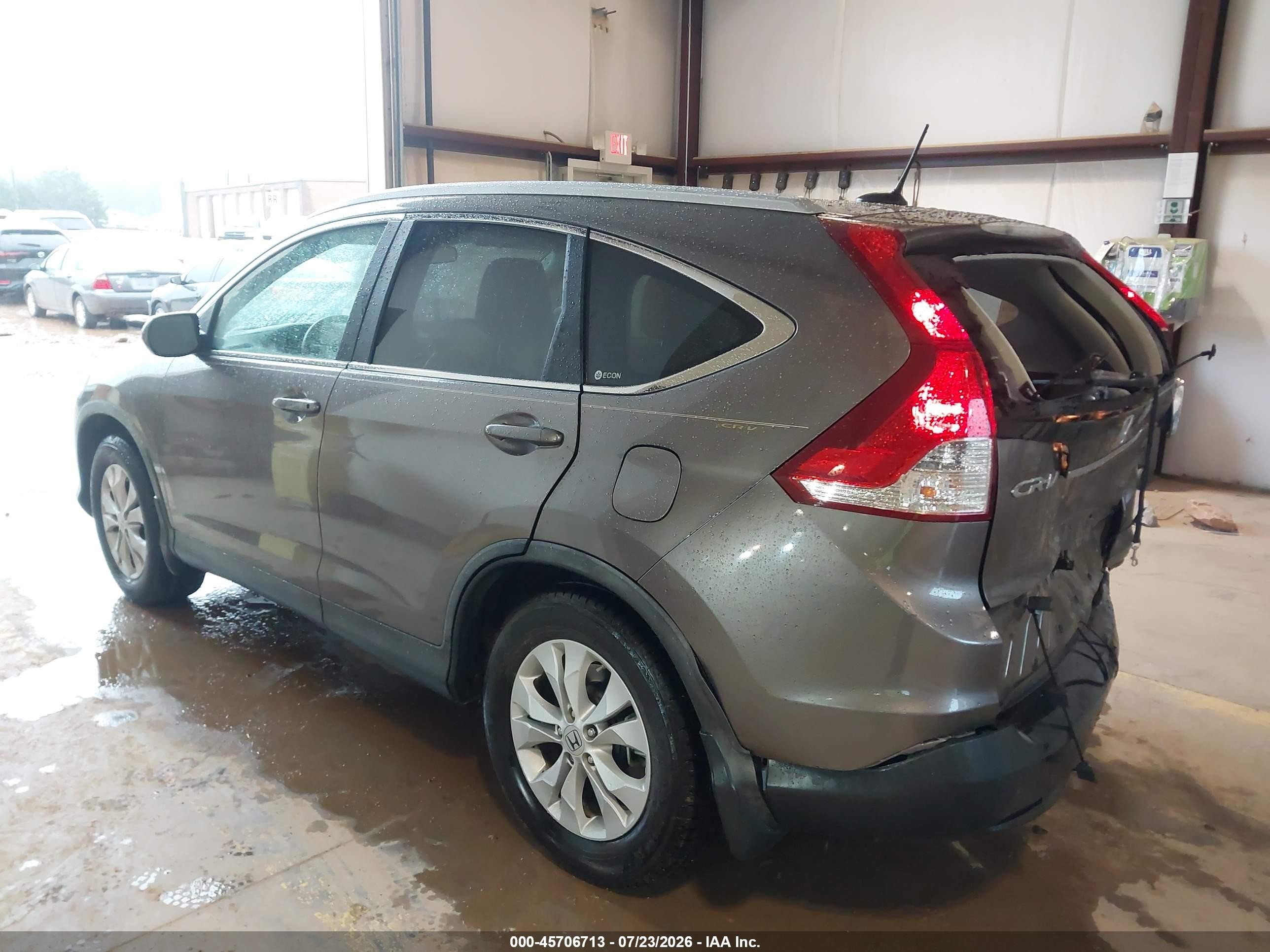 2012 Honda Cr-v Ex-l Серый vin: 5J6RM3H75CL016044