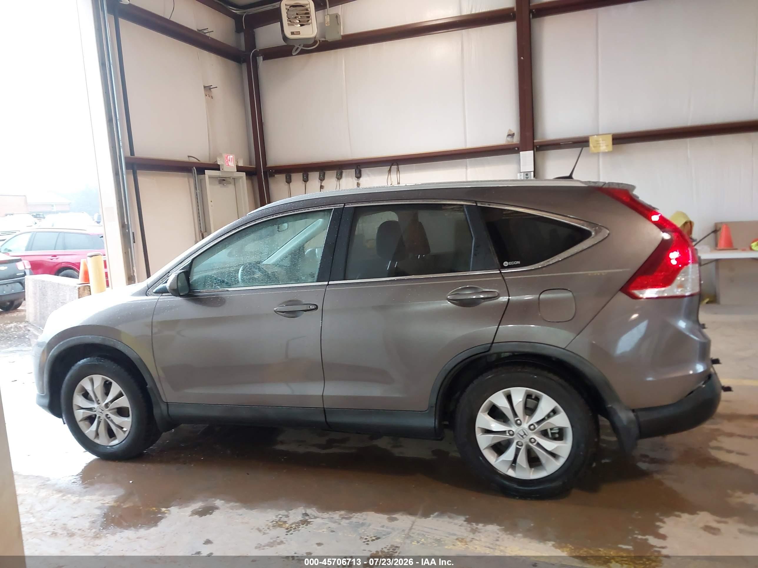 2012 Honda Cr-v Ex-l Серый vin: 5J6RM3H75CL016044
