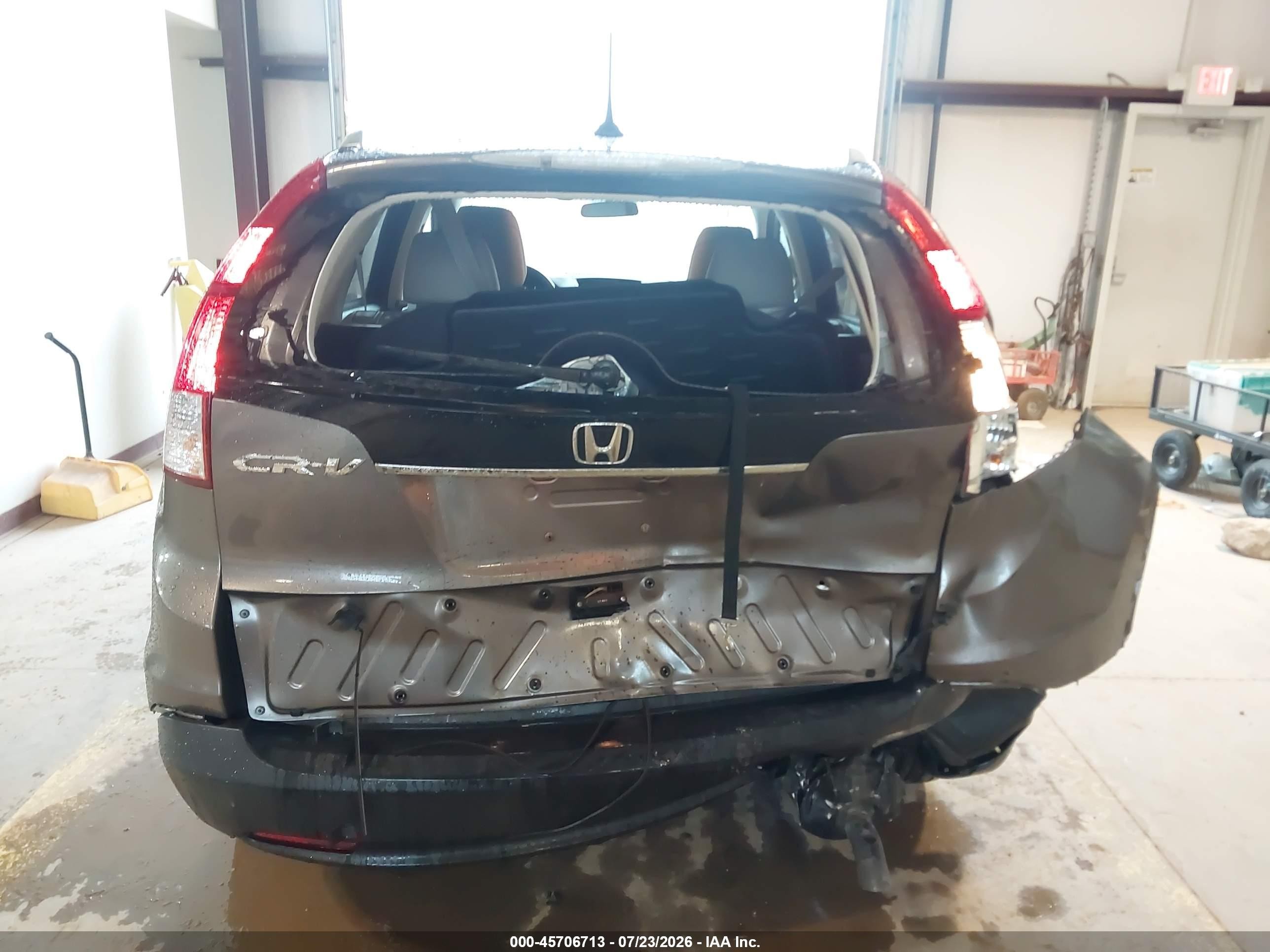 2012 Honda Cr-v Ex-l Серый vin: 5J6RM3H75CL016044