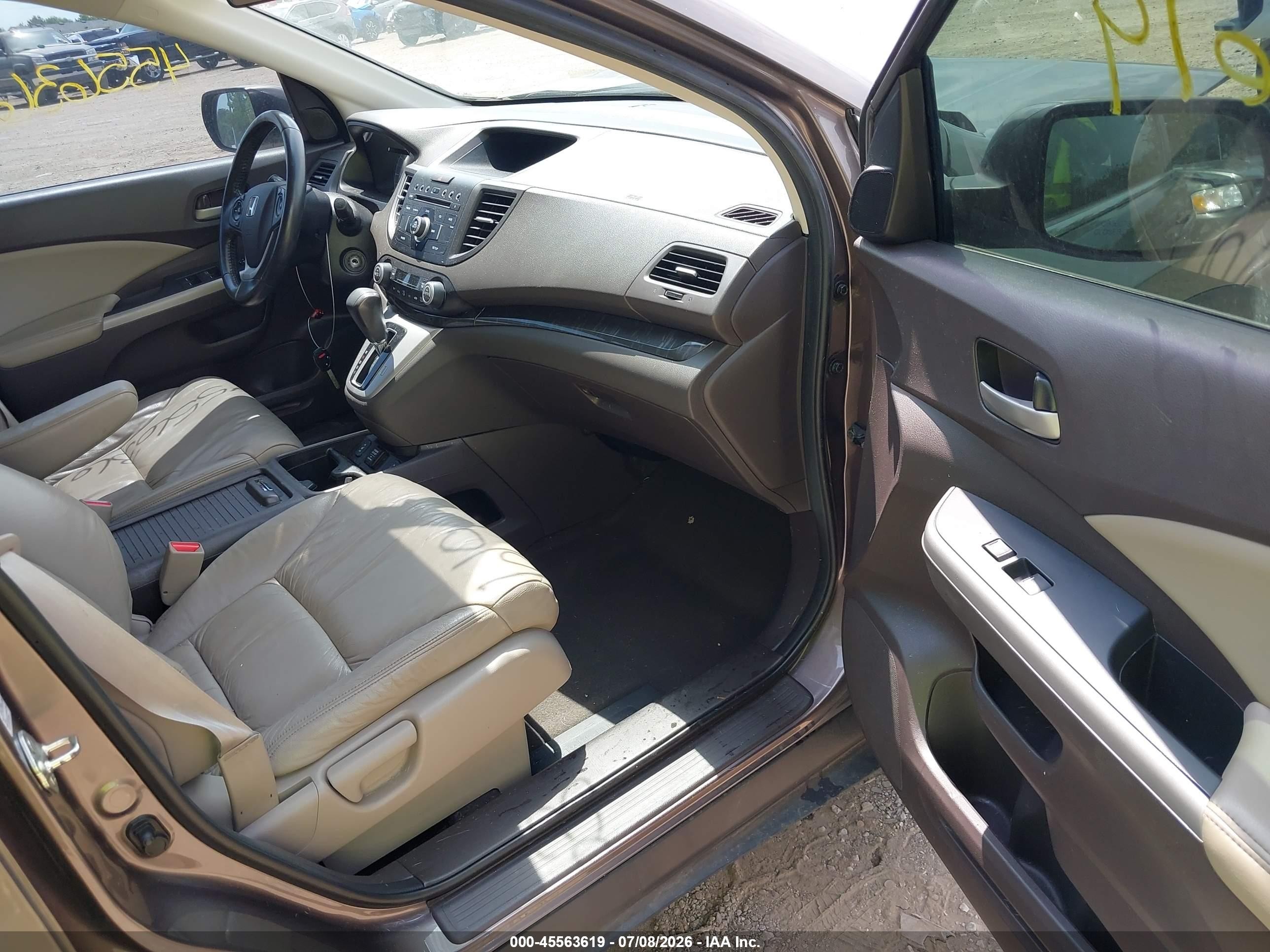 2012 Honda Cr-v Ex-l Gray vin: 5J6RM3H75CL025004