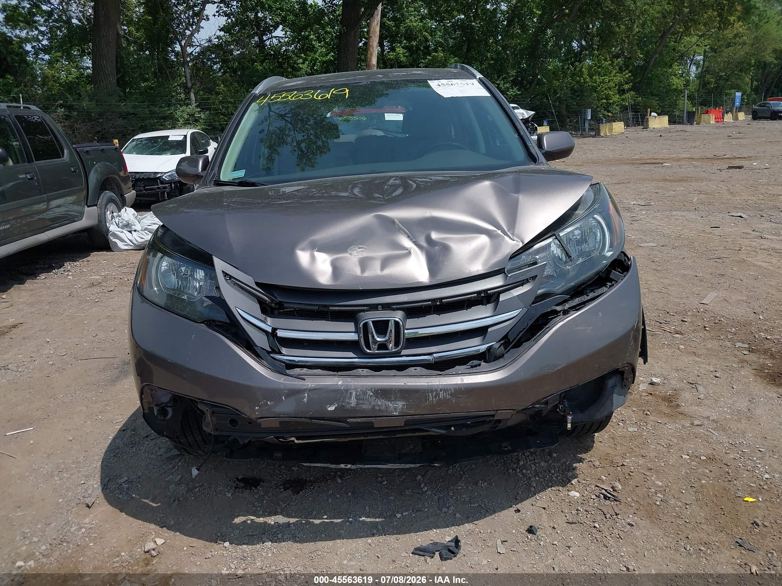 2012 Honda Cr-v Ex-l Gray vin: 5J6RM3H75CL025004