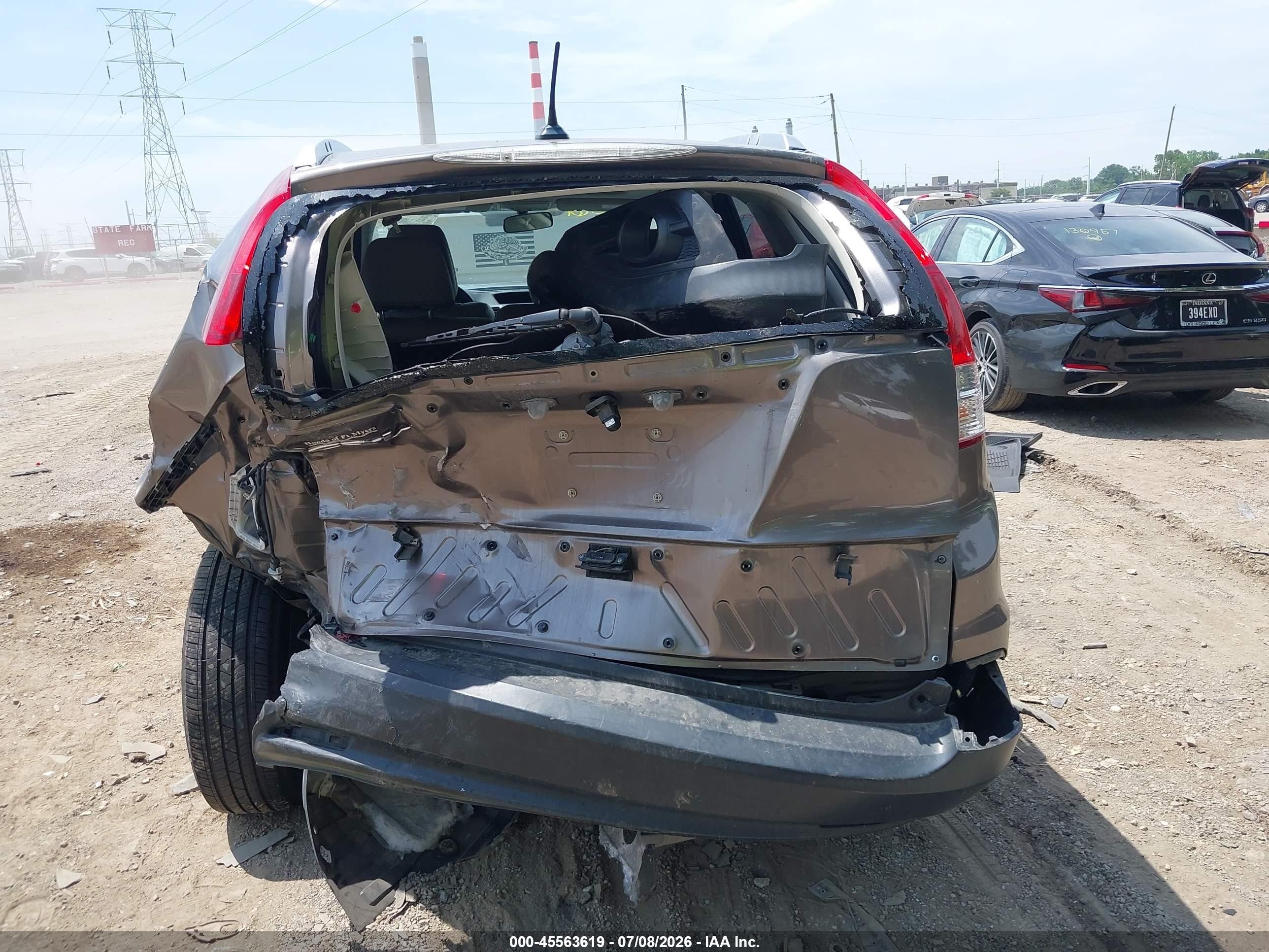 2012 Honda Cr-v Ex-l Gray vin: 5J6RM3H75CL025004