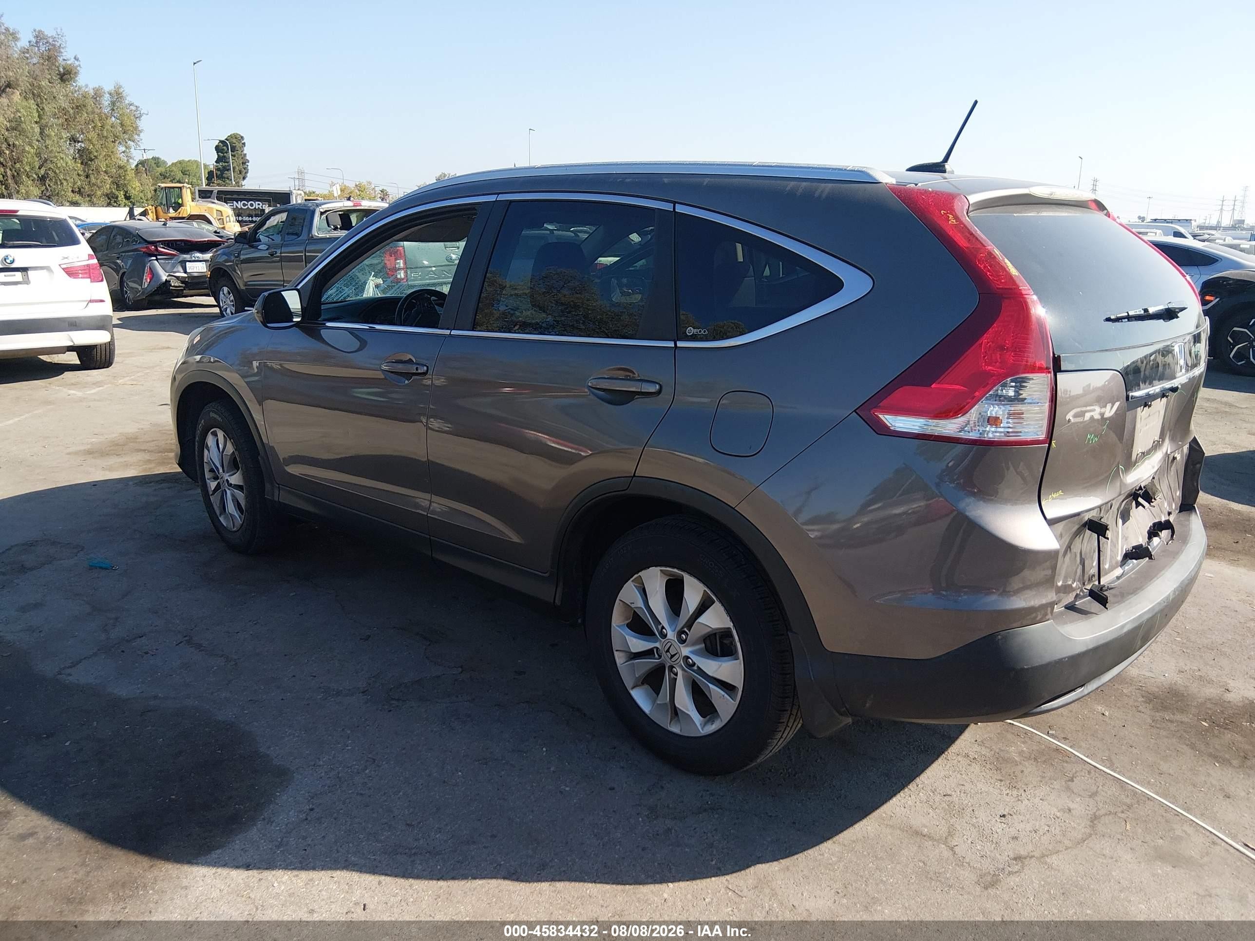 2012 Honda Cr-v Ex-l Gray vin: 5J6RM3H75CL042580