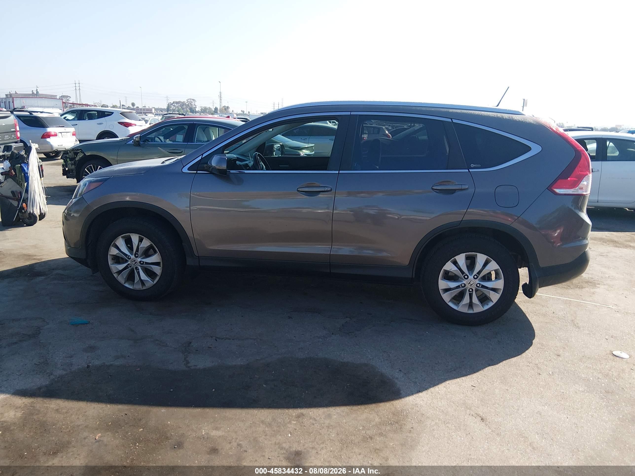 2012 Honda Cr-v Ex-l Gray vin: 5J6RM3H75CL042580