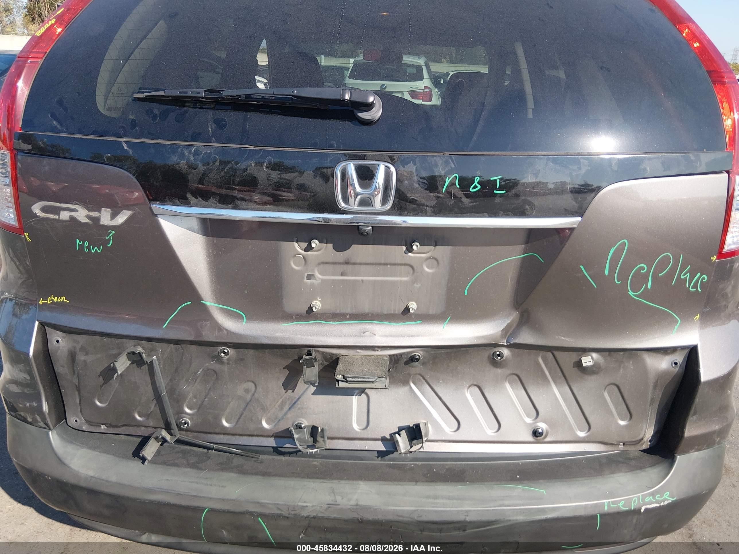 2012 Honda Cr-v Ex-l Gray vin: 5J6RM3H75CL042580