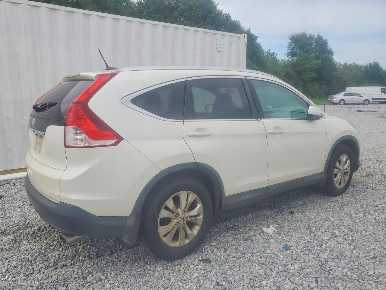 2013 Honda Cr-v Exl White vin: 5J6RM3H75DL005577