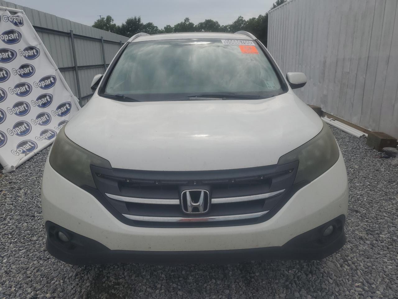 2013 Honda Cr-v Exl White vin: 5J6RM3H75DL005577 Damage: Front Bumper/Cover, Chipped, 10 Or More