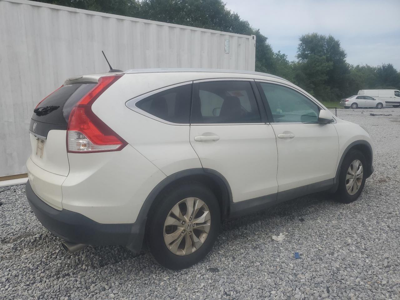 2013 Honda Cr-v Exl White vin: 5J6RM3H75DL005577 Damage: Right Qtr Panel, Heavy Scratch, 2 To 3 Inches