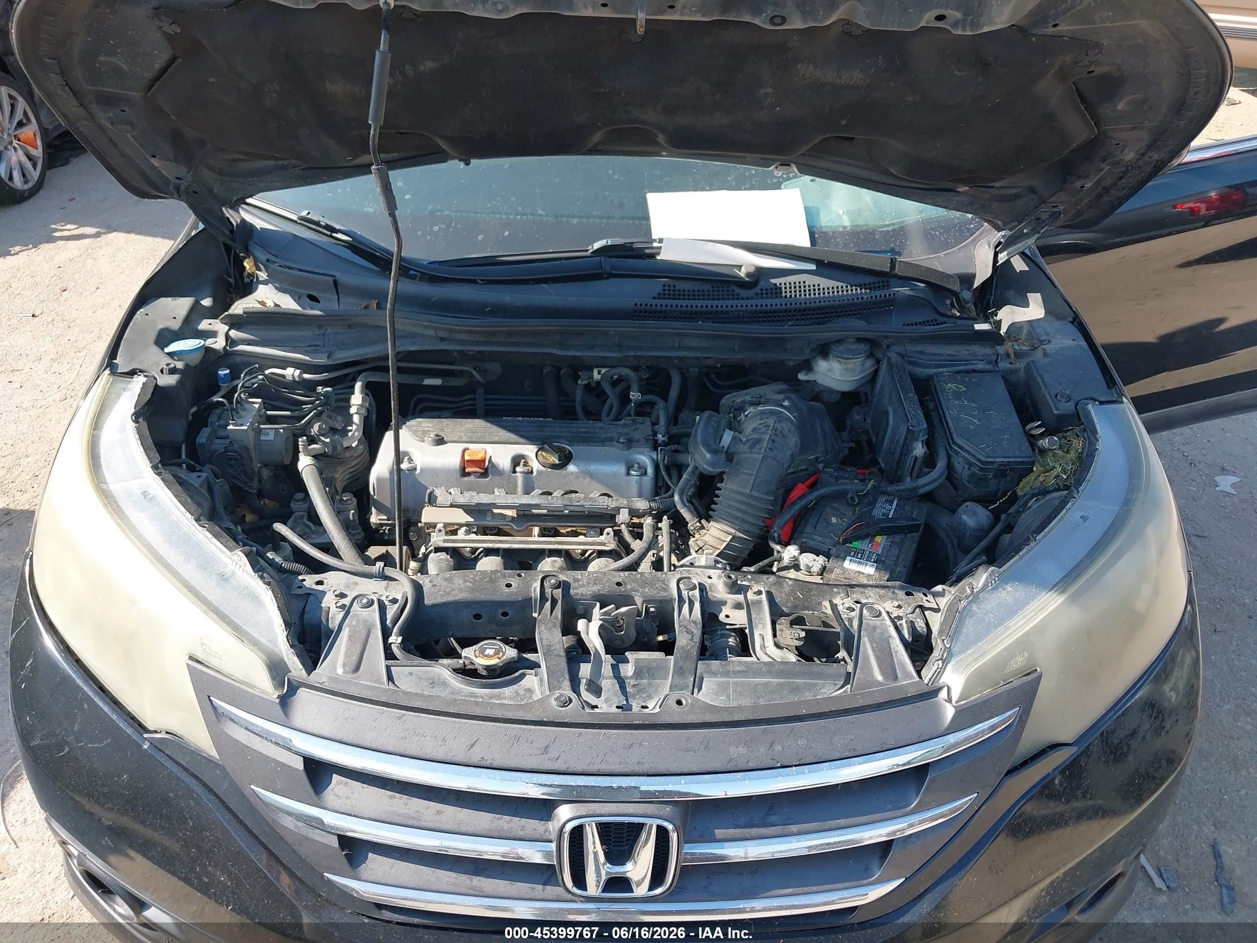 2013 Honda Cr-v Ex-l Black vin: 5J6RM3H75DL009743