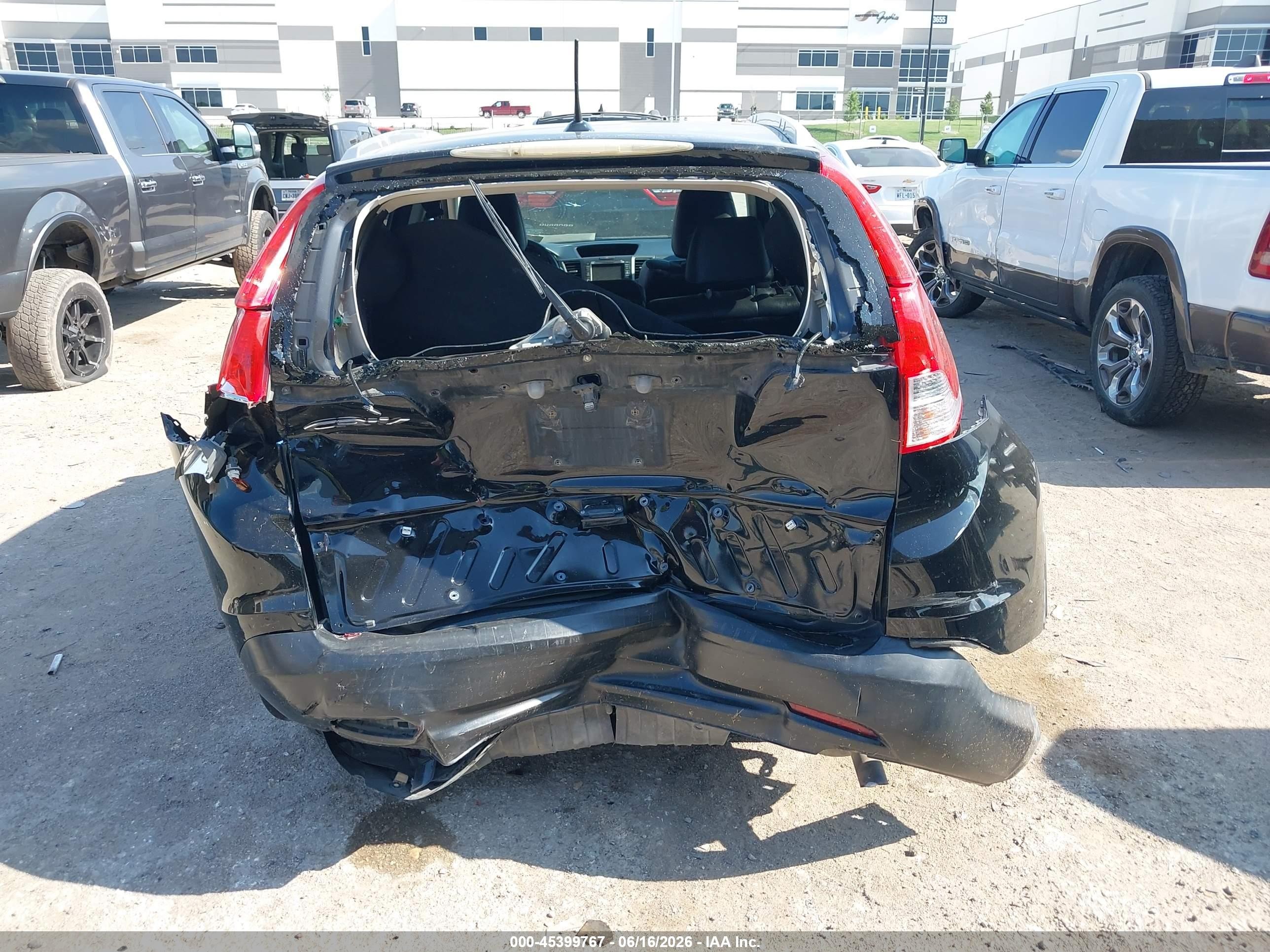 2013 Honda Cr-v Ex-l Black vin: 5J6RM3H75DL009743