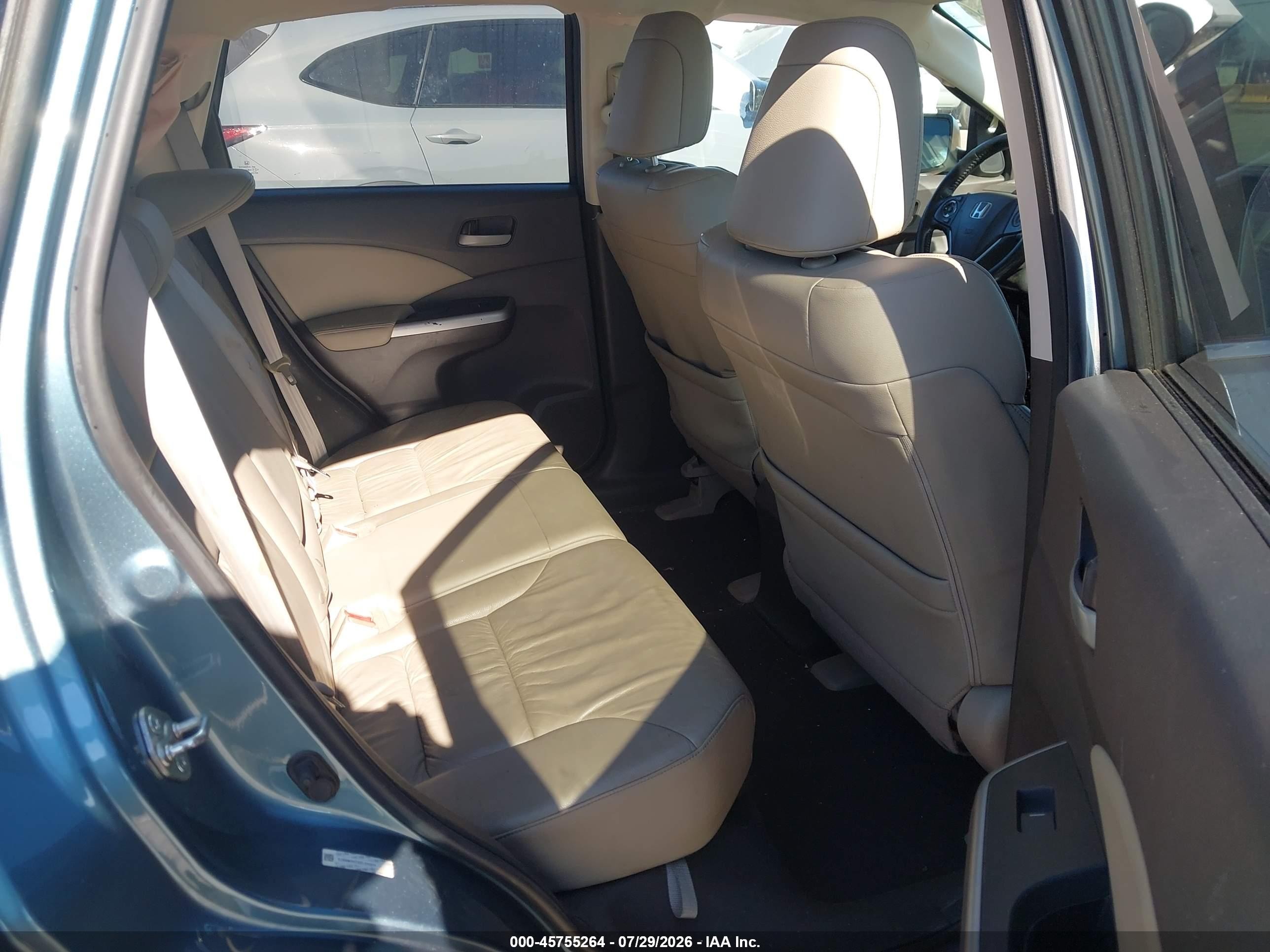 2013 Honda Cr-v Ex-l Синий vin: 5J6RM3H75DL011377