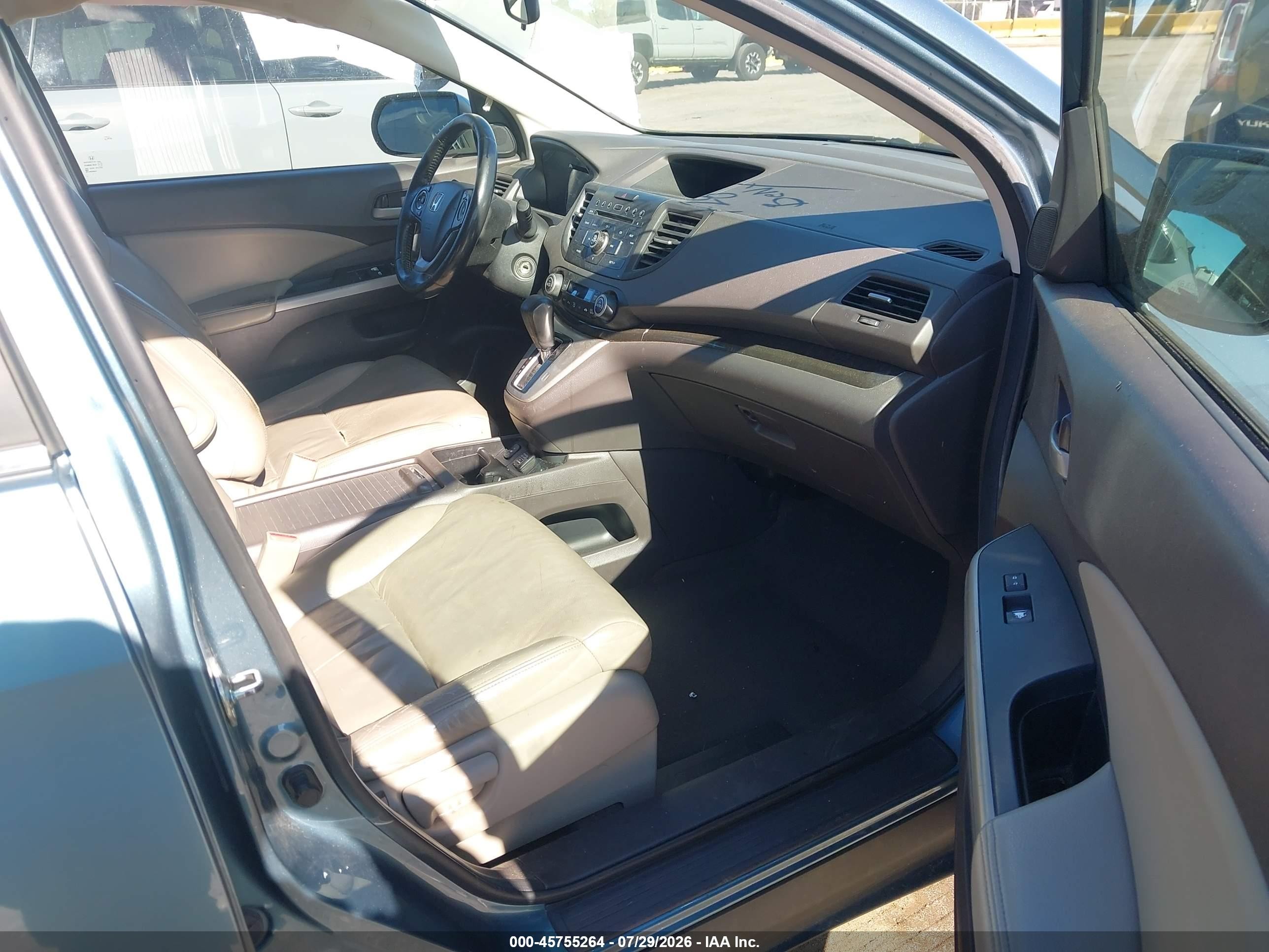 2013 Honda Cr-v Ex-l Синий vin: 5J6RM3H75DL011377