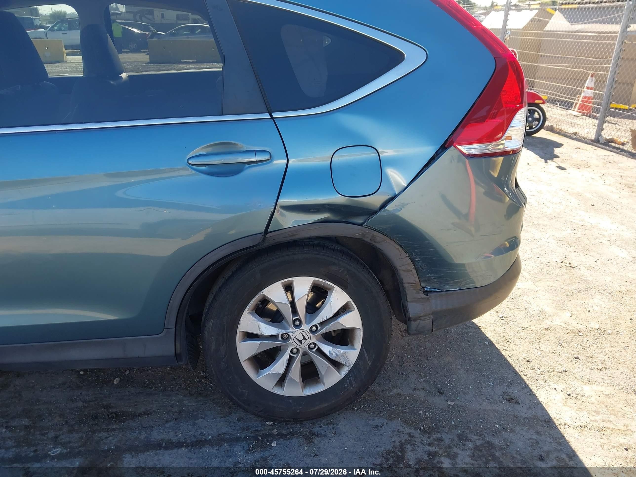 2013 Honda Cr-v Ex-l Синий vin: 5J6RM3H75DL011377