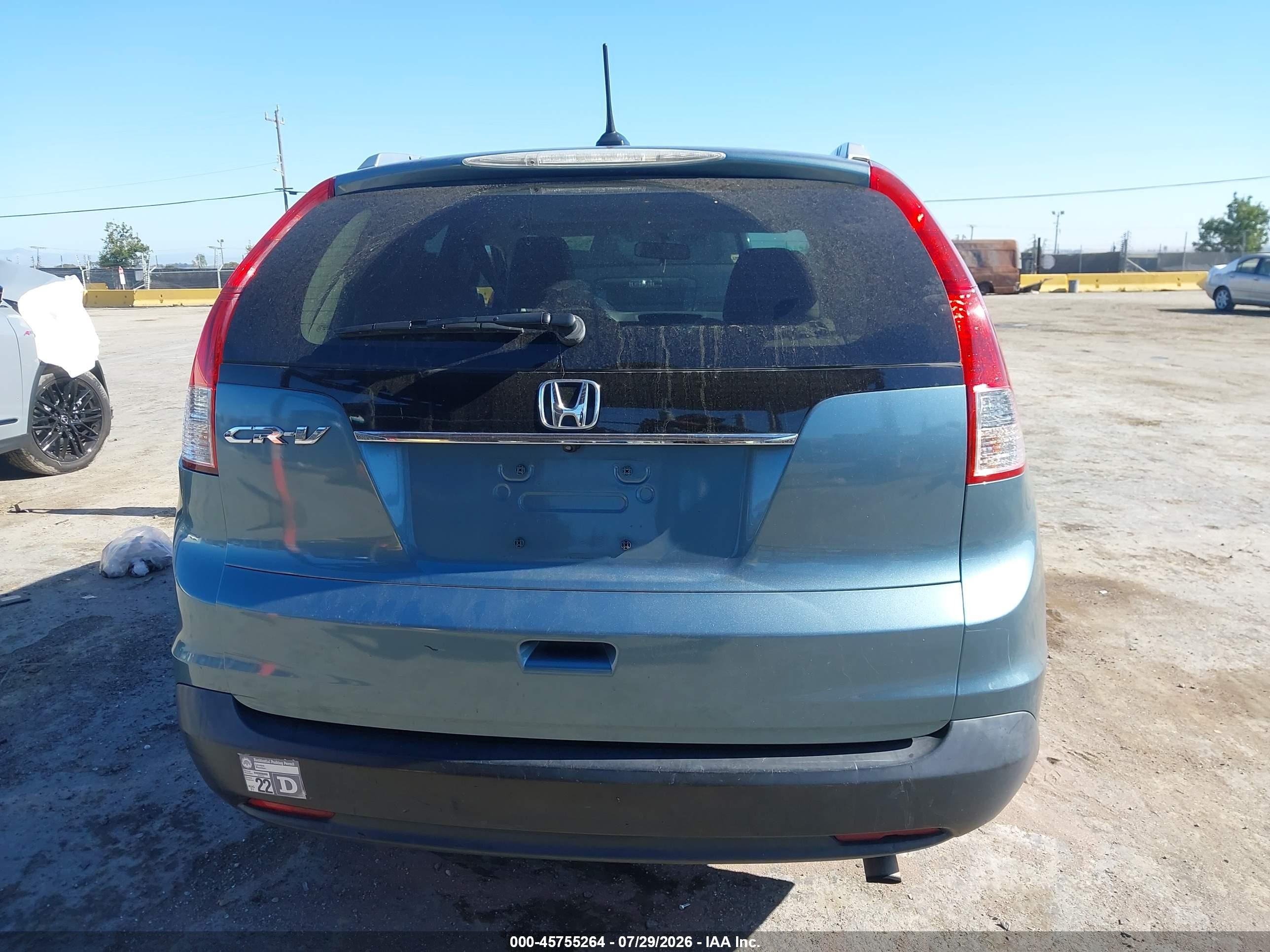 2013 Honda Cr-v Ex-l Синий vin: 5J6RM3H75DL011377