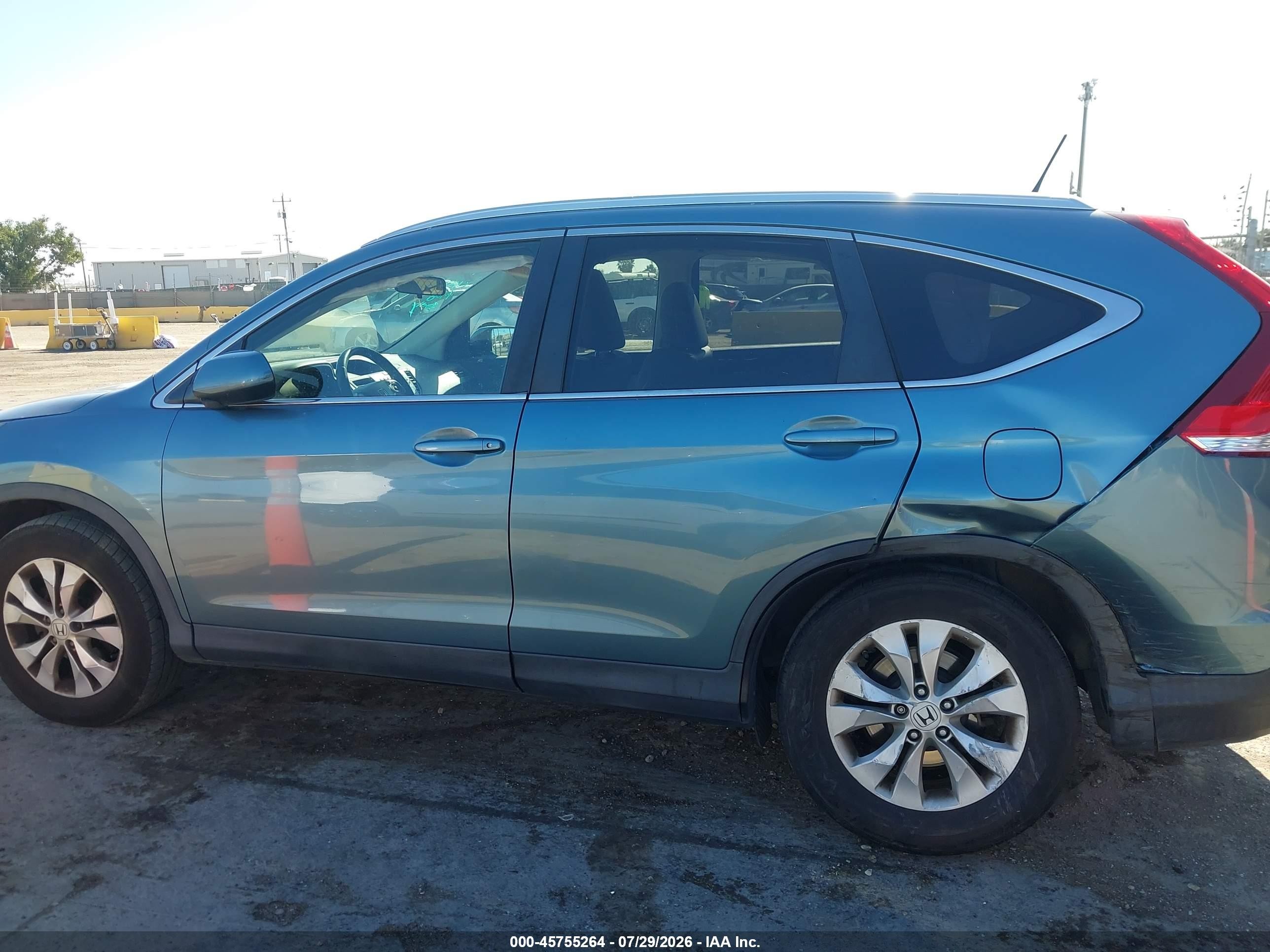 2013 Honda Cr-v Ex-l Синий vin: 5J6RM3H75DL011377