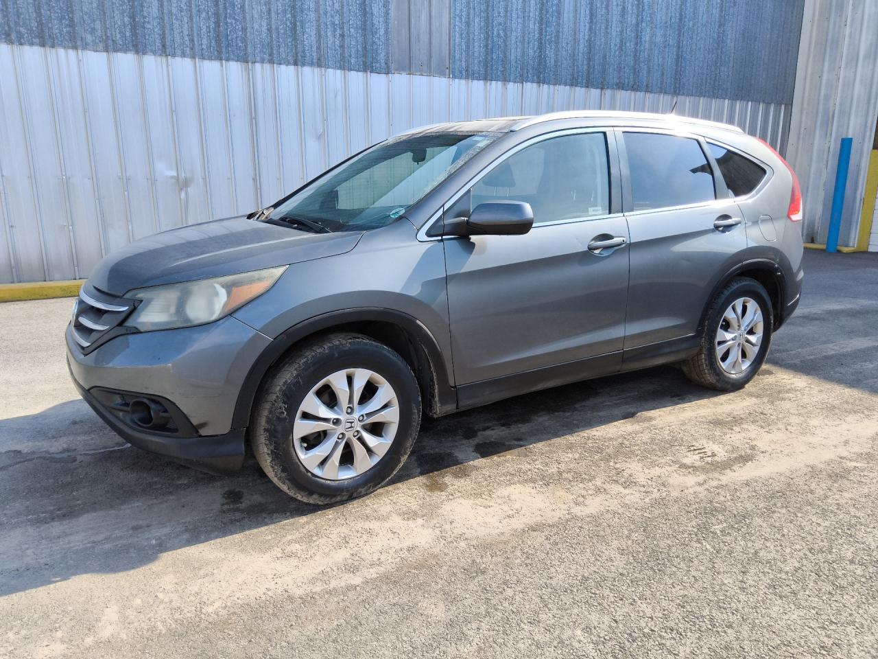 2013 Honda Cr-v Exl Серый vin: 5J6RM3H75DL016997 Damage: Left Rear Door, Dent(S) W/No Paint Dmg, 4 To 5 Inches