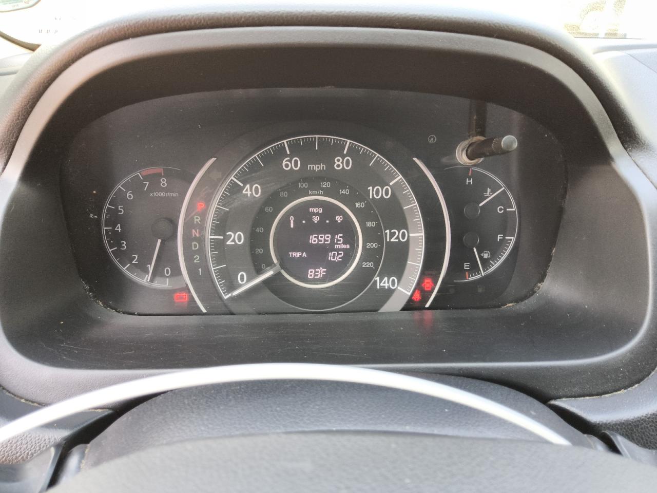2013 Honda Cr-v Exl Серый vin: 5J6RM3H75DL016997 Damage: Warning Light - Electrical, On, Unacceptable