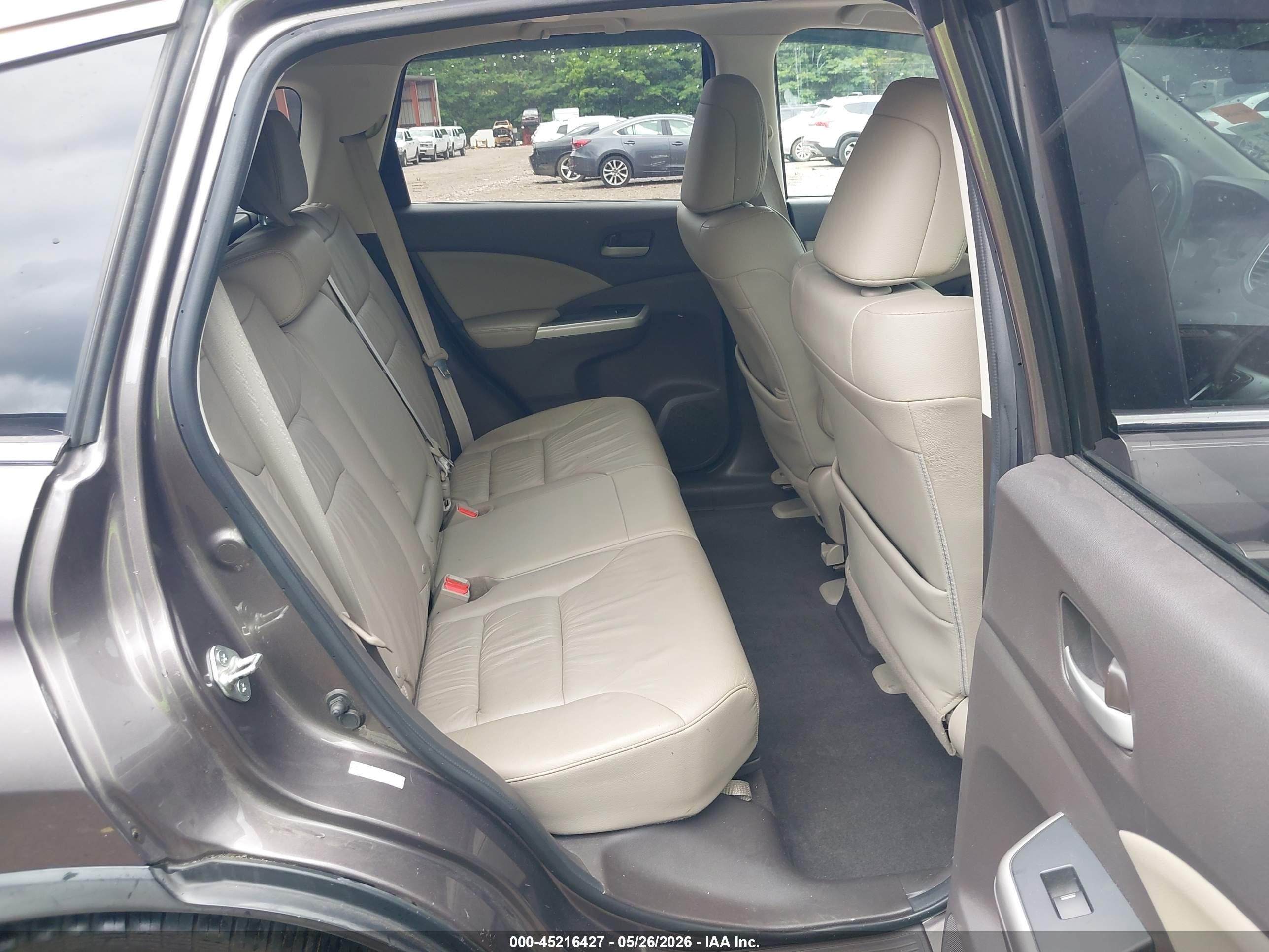 2013 Honda Cr-v Ex-l Beige vin: 5J6RM3H75DL020919