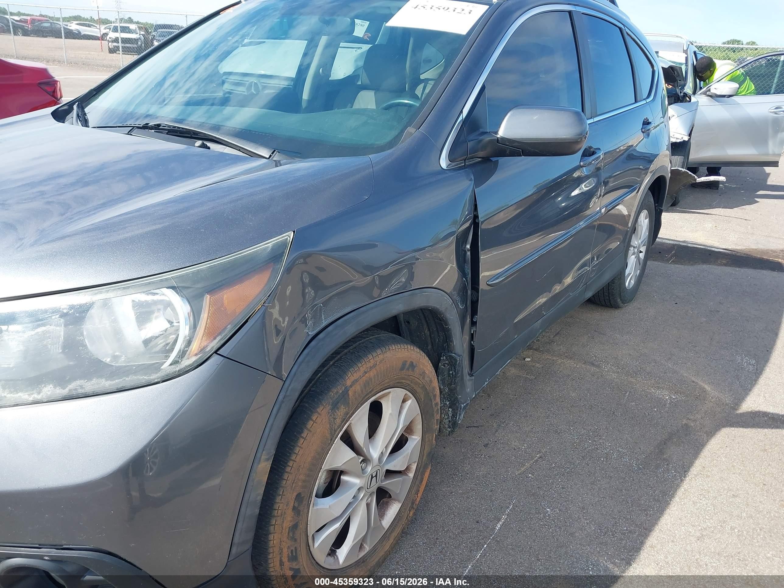 2013 Honda Cr-v Ex-l Tan vin: 5J6RM3H75DL022458
