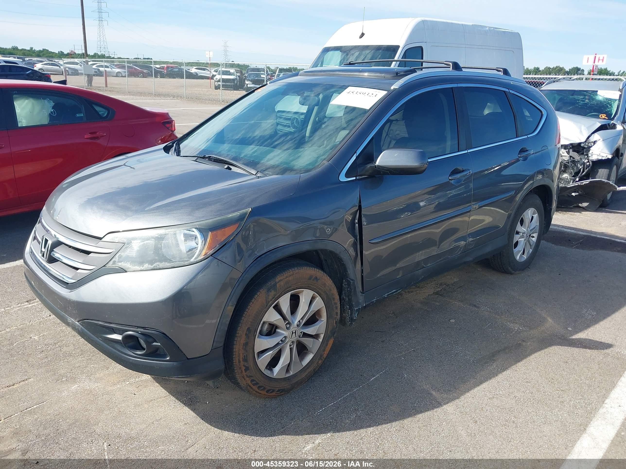 2013 Honda Cr-v Ex-l Tan vin: 5J6RM3H75DL022458
