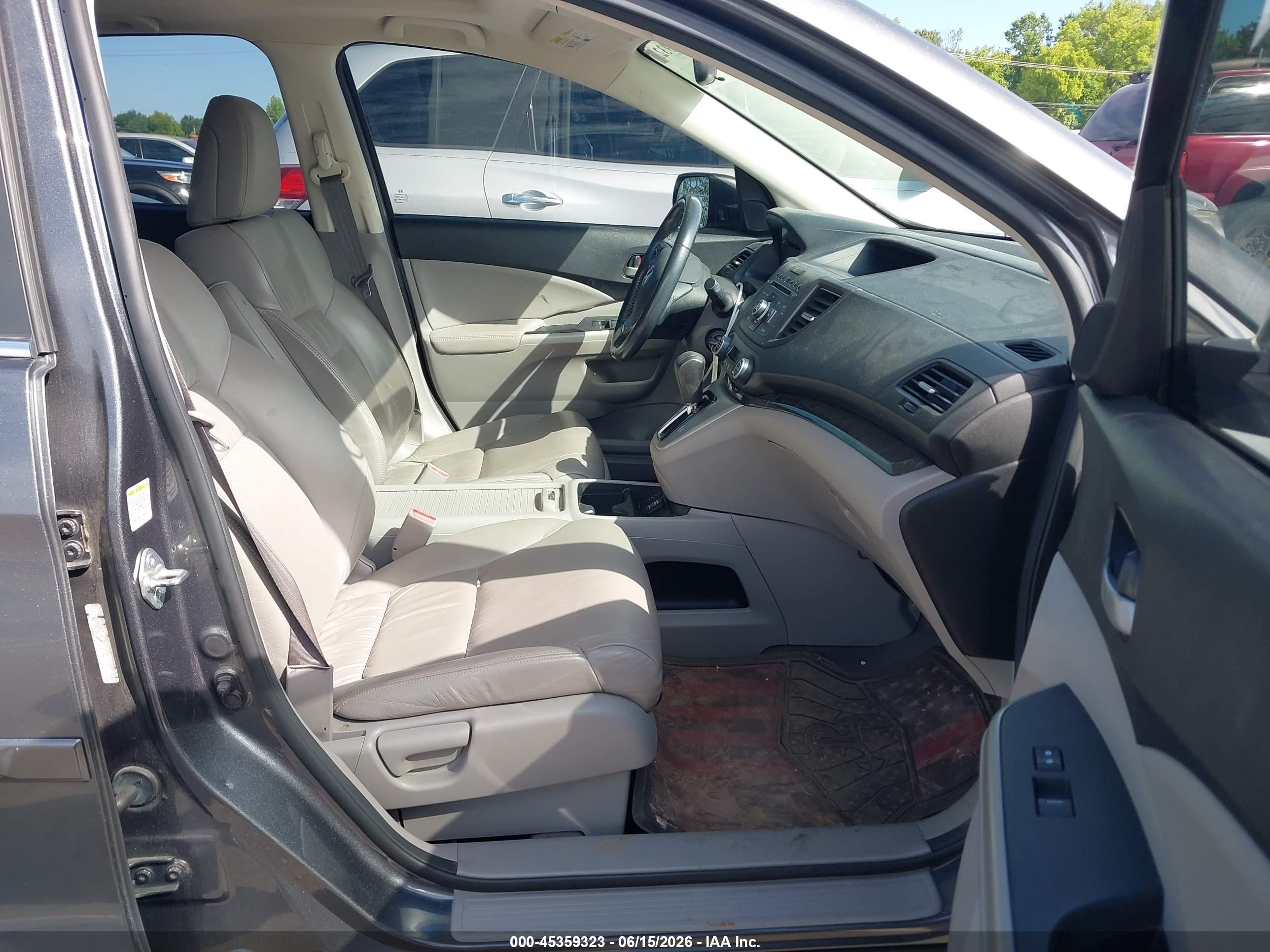 2013 Honda Cr-v Ex-l Tan vin: 5J6RM3H75DL022458