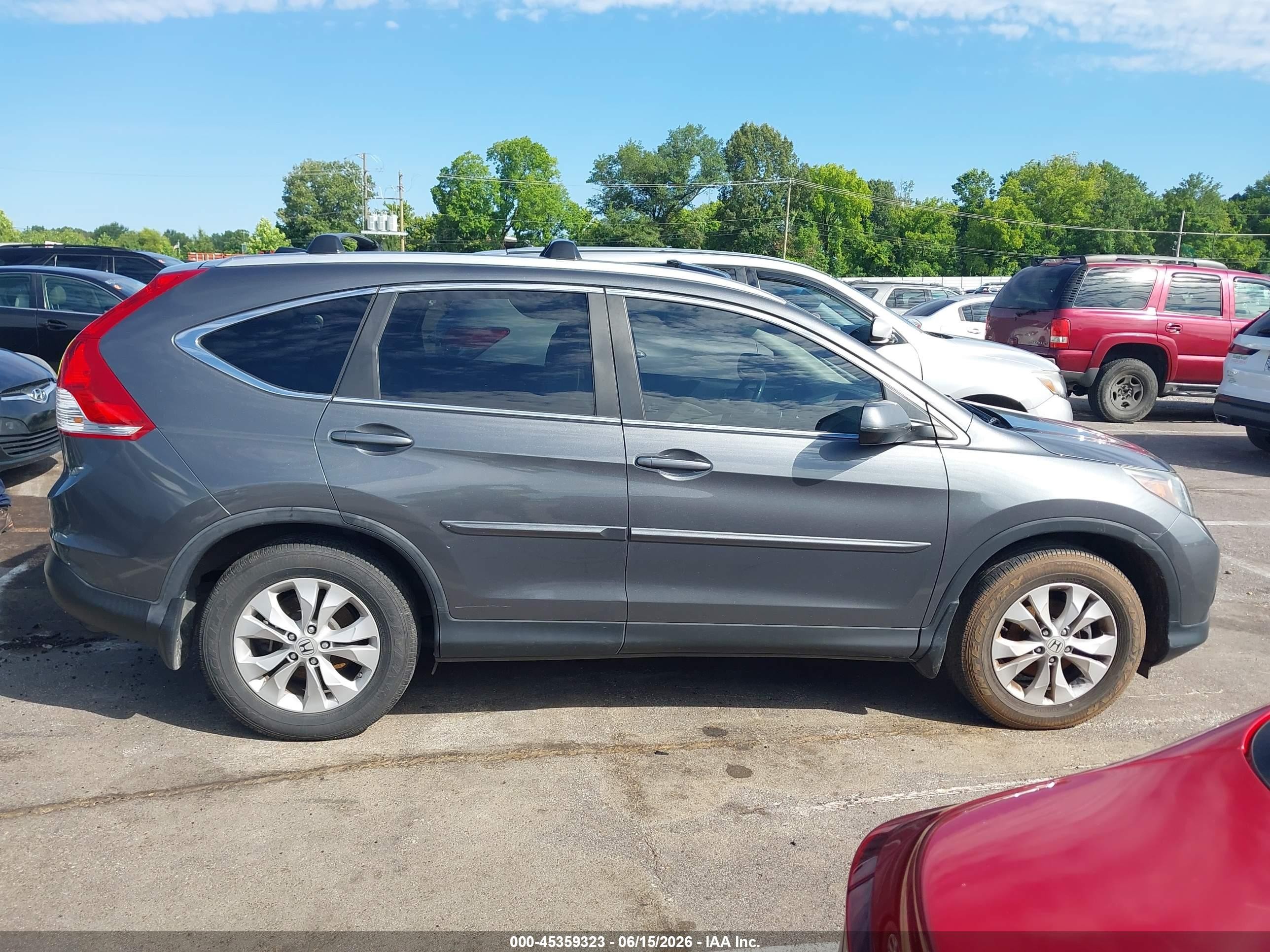 2013 Honda Cr-v Ex-l Tan vin: 5J6RM3H75DL022458