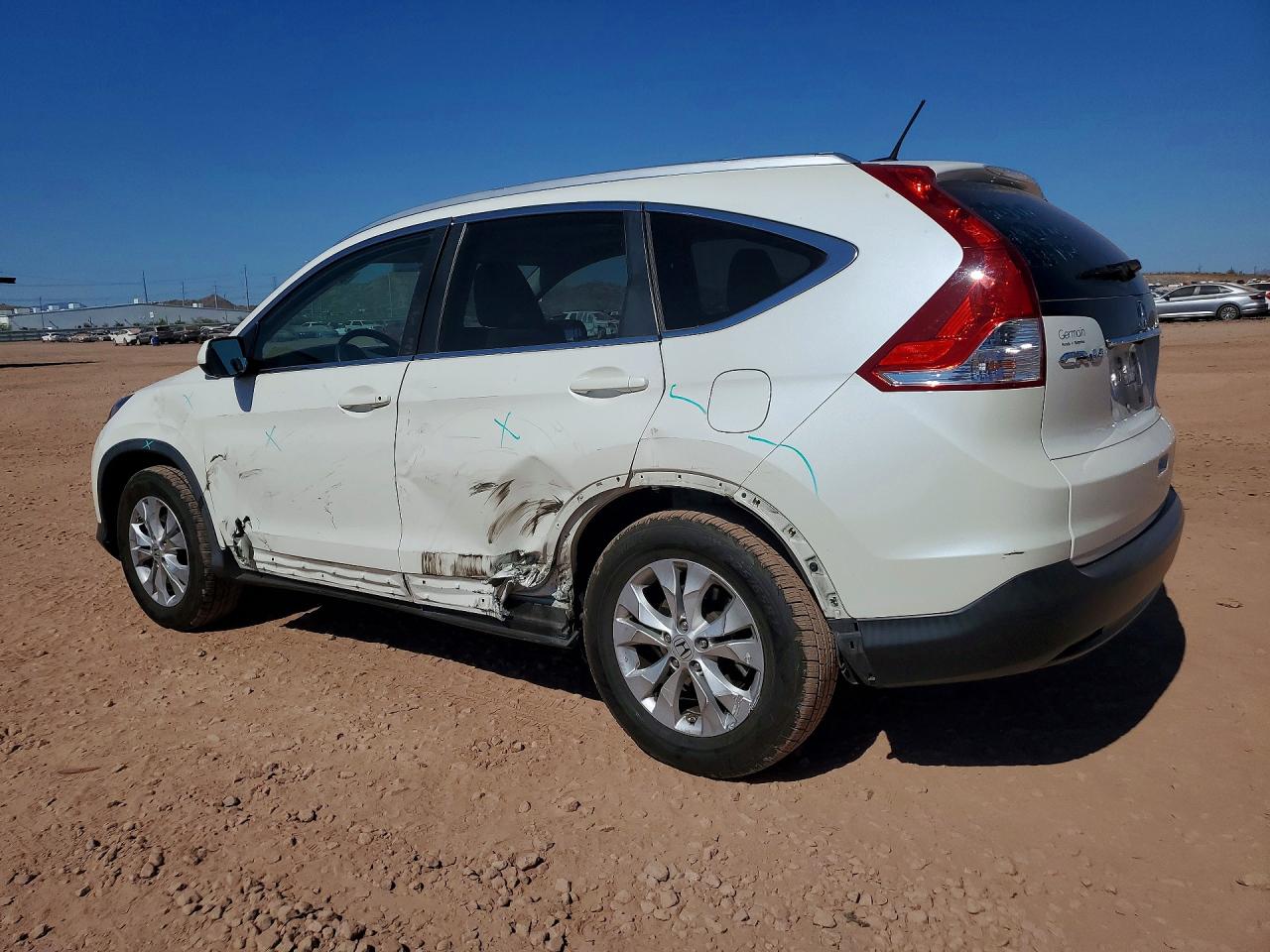 2013 Honda Cr-v Exl White vin: 5J6RM3H75DL032486