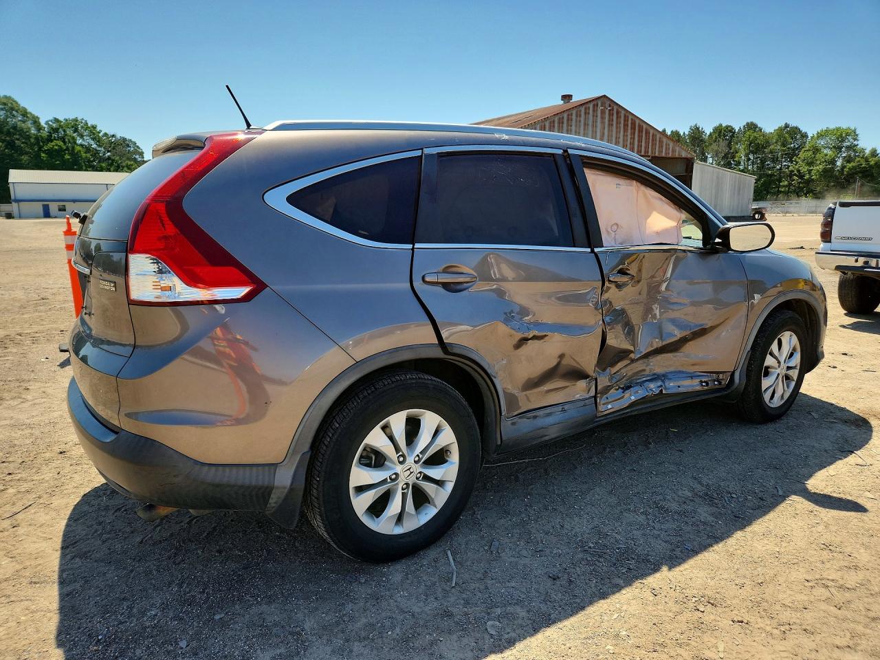 2013 Honda Cr-v Exl Gray vin: 5J6RM3H75DL042662