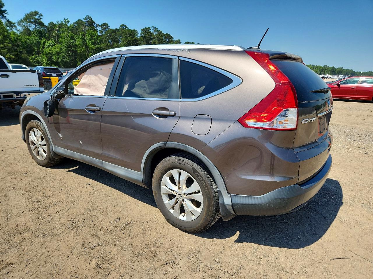 2013 Honda Cr-v Exl Gray vin: 5J6RM3H75DL042662