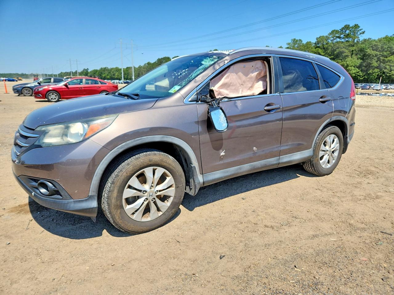 2013 Honda Cr-v Exl Gray vin: 5J6RM3H75DL042662