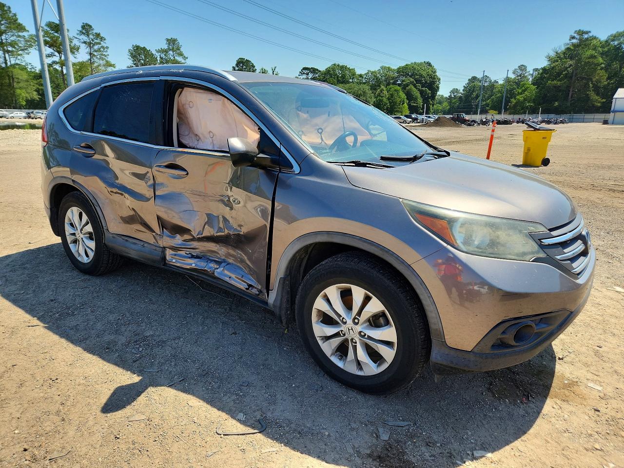 2013 Honda Cr-v Exl Gray vin: 5J6RM3H75DL042662