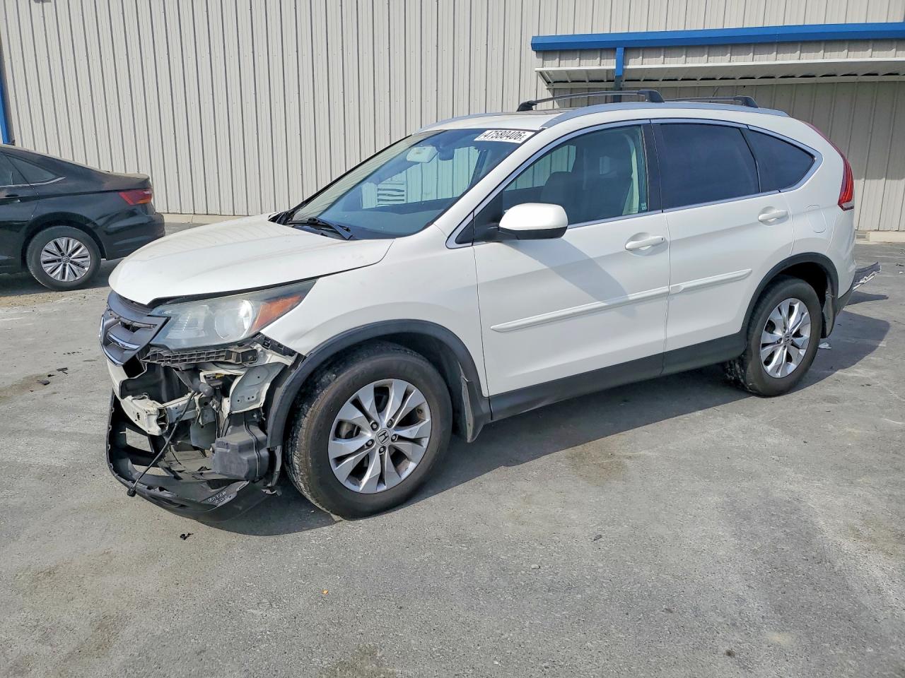 2014 Honda Cr-v Exl White vin: 5J6RM3H75EL006035