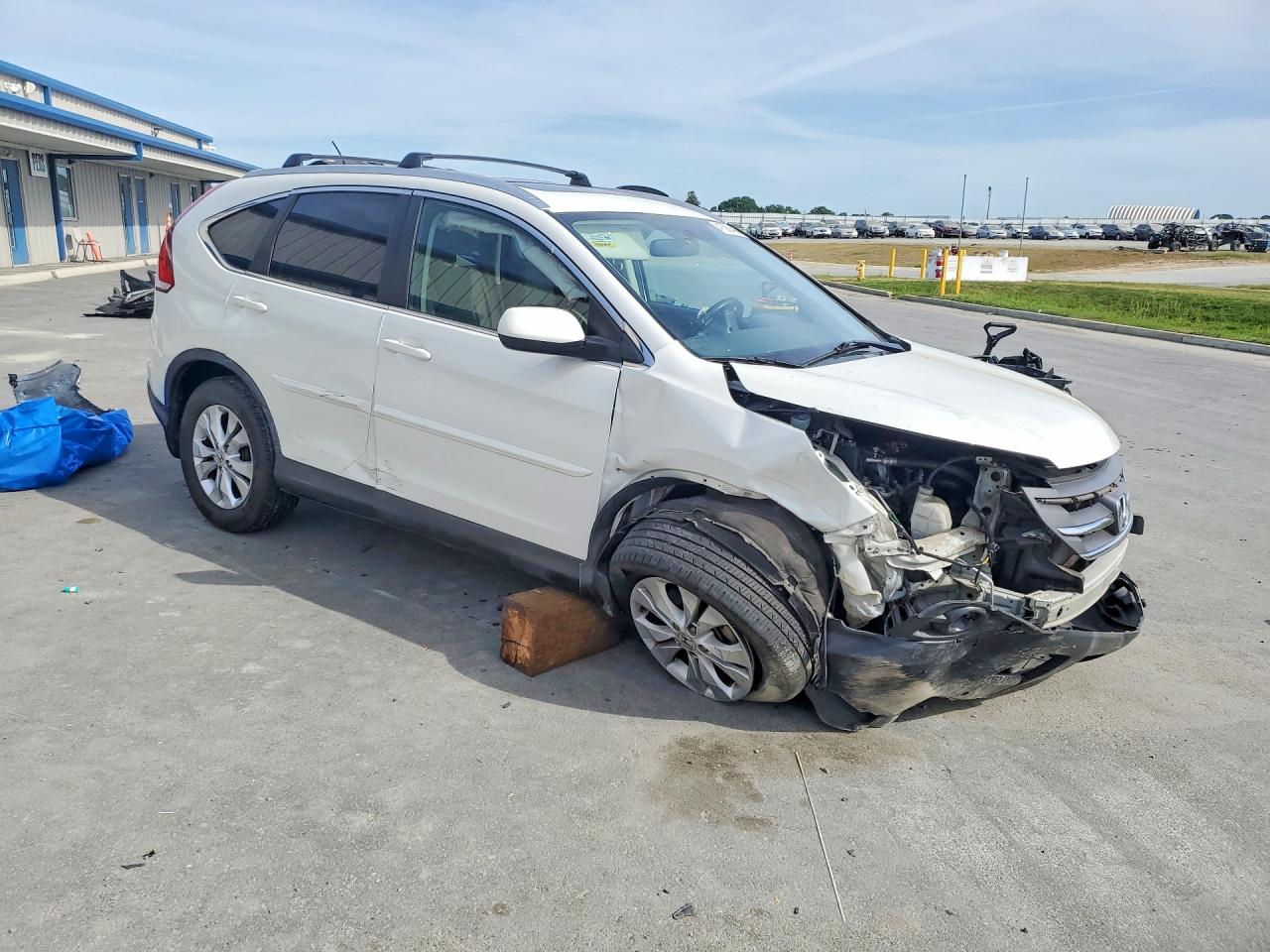 2014 Honda Cr-v Exl White vin: 5J6RM3H75EL006035