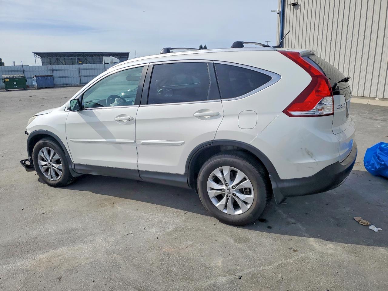 2014 Honda Cr-v Exl White vin: 5J6RM3H75EL006035