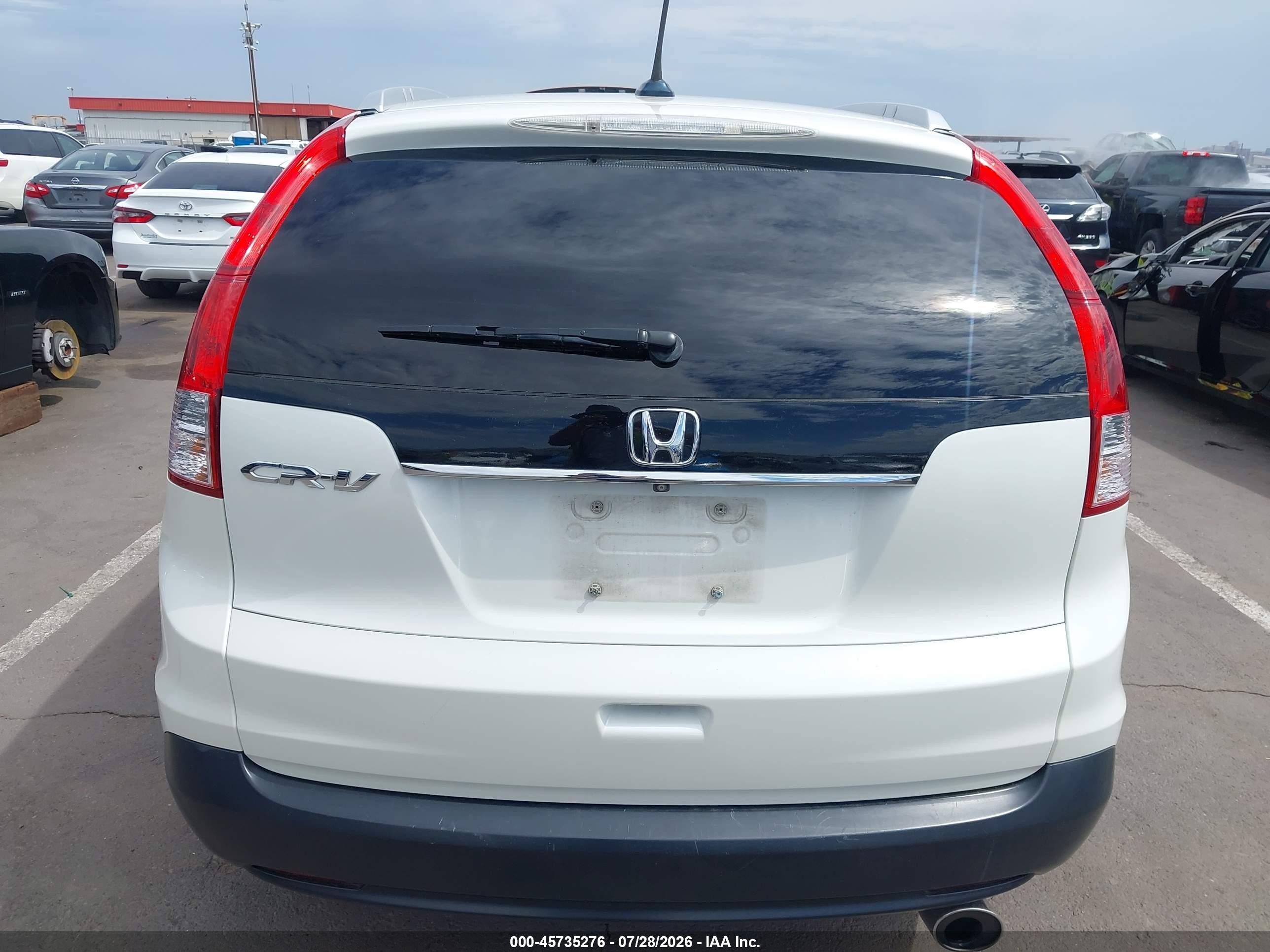 2014 Honda Cr-v Ex-l White vin: 5J6RM3H75EL025278