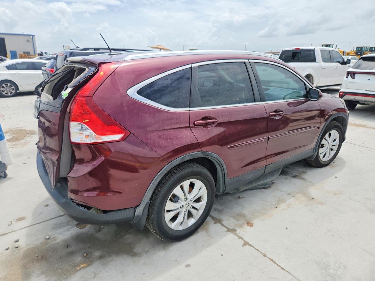 2014 Honda Cr-v Exl Maroon vin: 5J6RM3H75EL036426