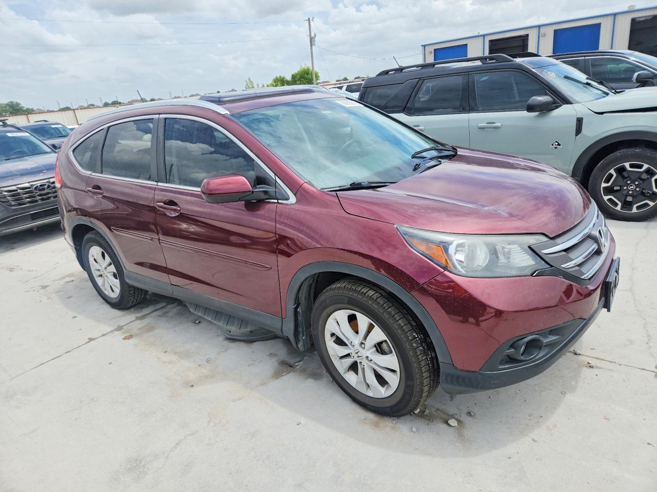 2014 Honda Cr-v Exl Maroon vin: 5J6RM3H75EL036426