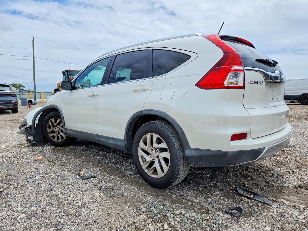 2015 Honda Cr-v Exl White vin: 5J6RM3H75FL014895