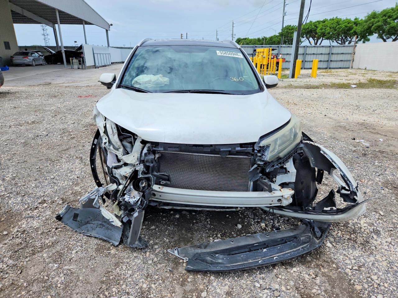 2015 Honda Cr-v Exl White vin: 5J6RM3H75FL014895