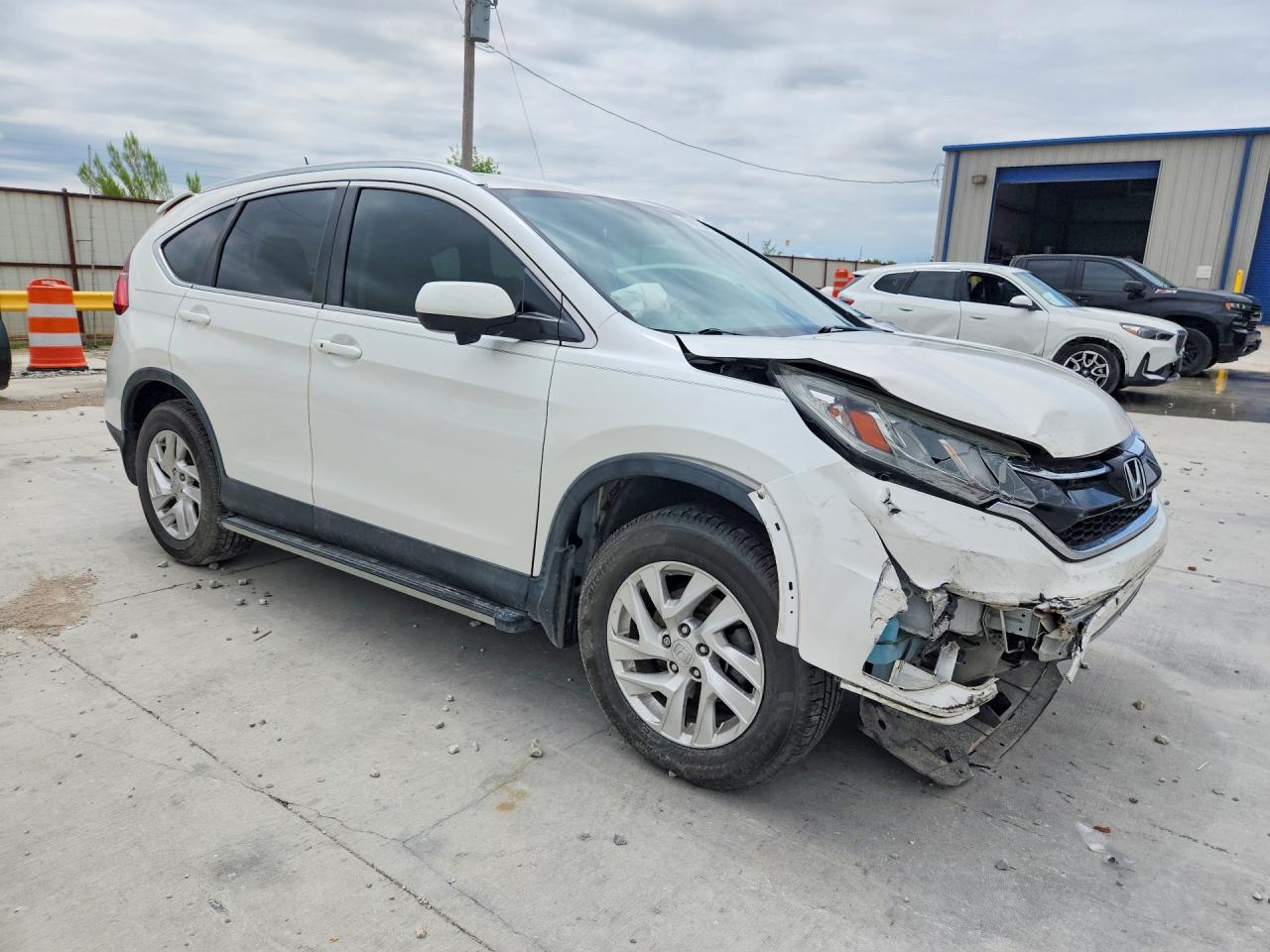 2015 Honda Cr-v Exl White vin: 5J6RM3H75FL015383