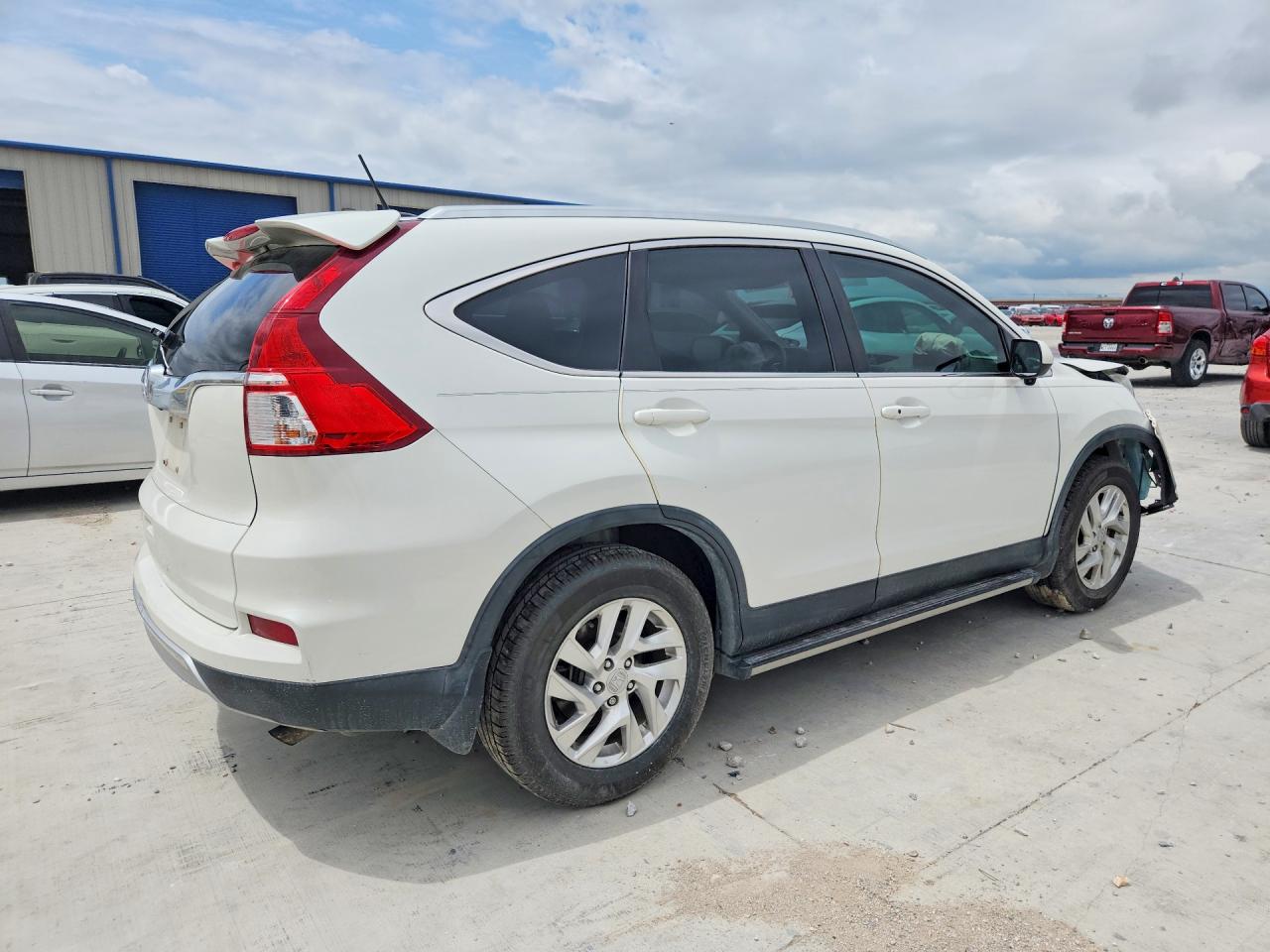 2015 Honda Cr-v Exl White vin: 5J6RM3H75FL015383