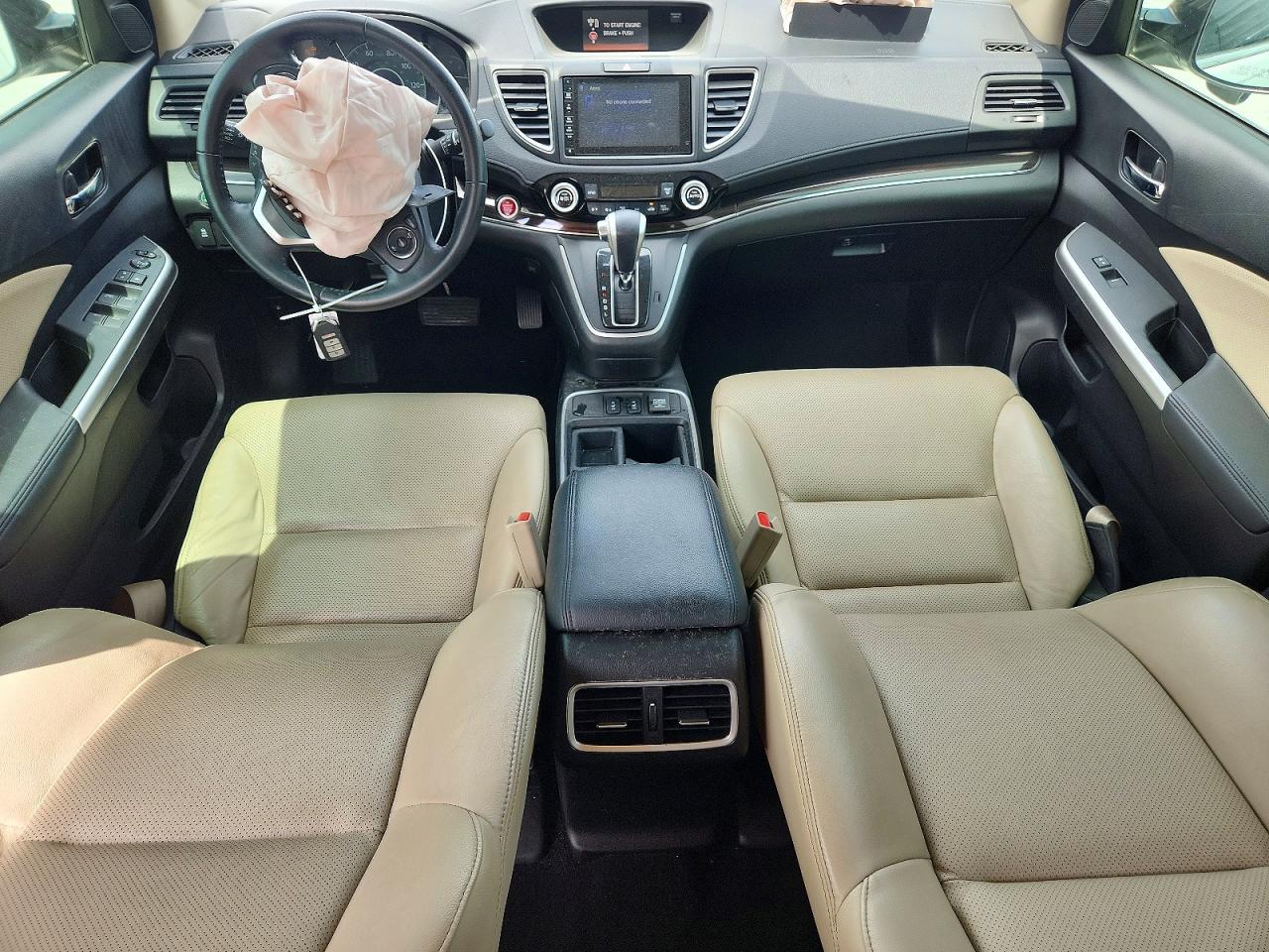 2015 Honda Cr-v Exl White vin: 5J6RM3H75FL015383