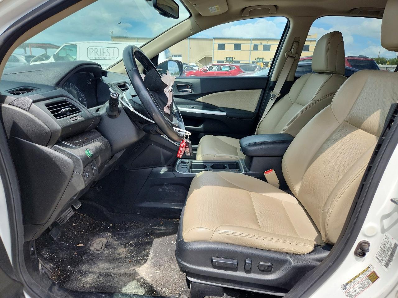 2015 Honda Cr-v Exl White vin: 5J6RM3H75FL023693