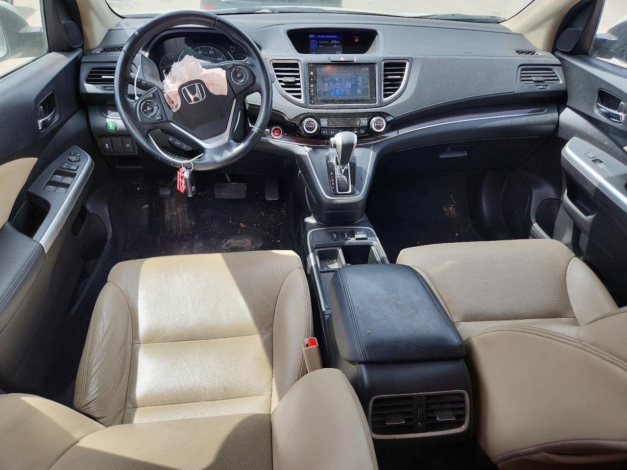 2015 Honda Cr-v Exl White vin: 5J6RM3H75FL023693