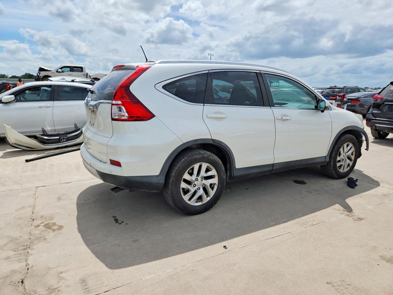2015 Honda Cr-v Exl White vin: 5J6RM3H75FL023693