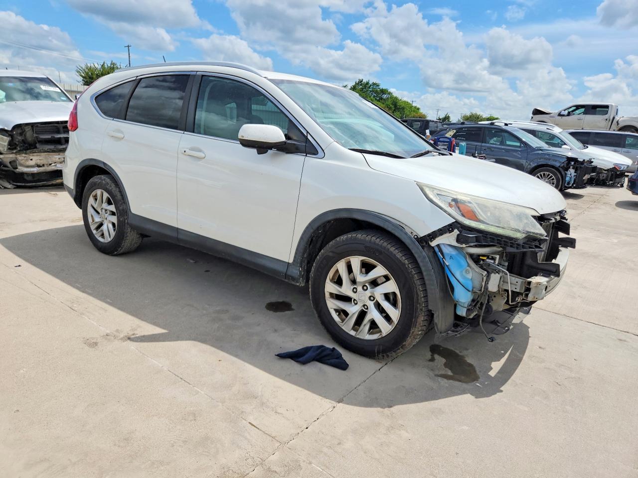 2015 Honda Cr-v Exl White vin: 5J6RM3H75FL023693