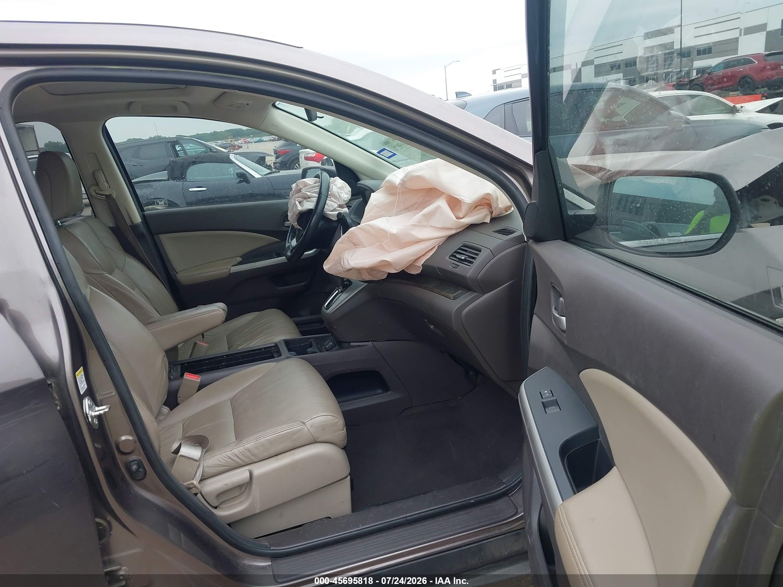2012 Honda Cr-v Ex-l Gray vin: 5J6RM3H76CL000810