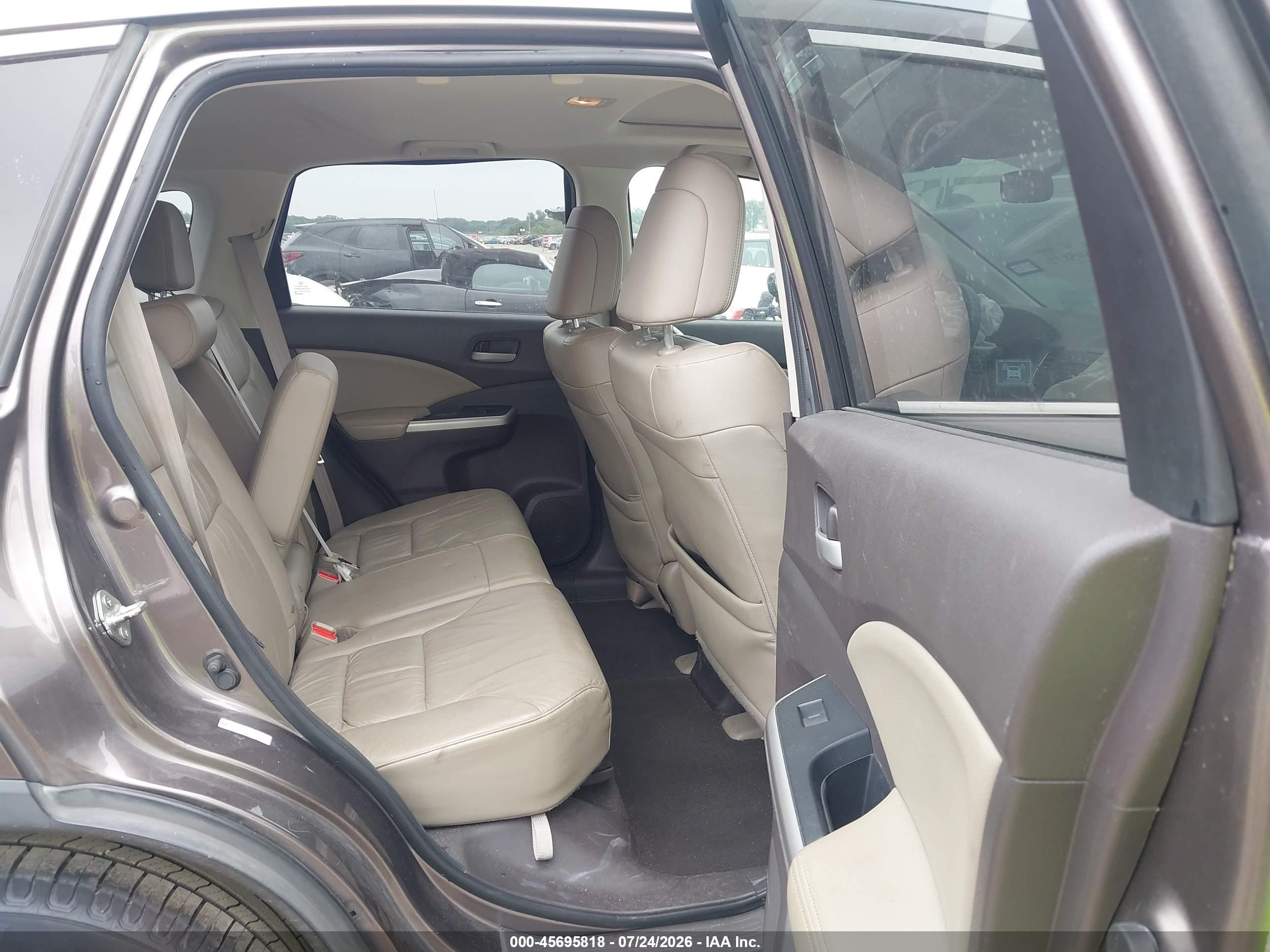 2012 Honda Cr-v Ex-l Gray vin: 5J6RM3H76CL000810