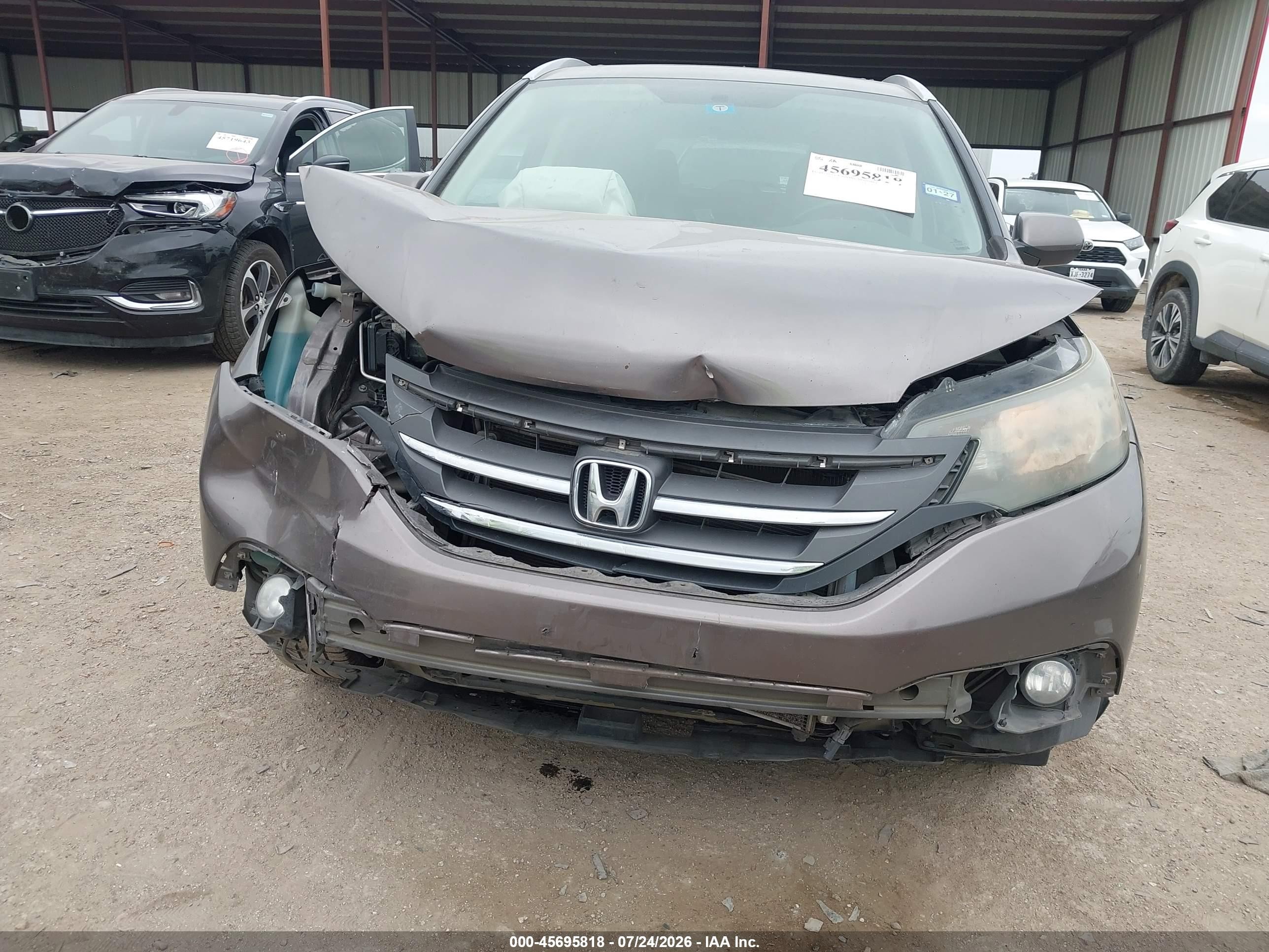 2012 Honda Cr-v Ex-l Gray vin: 5J6RM3H76CL000810